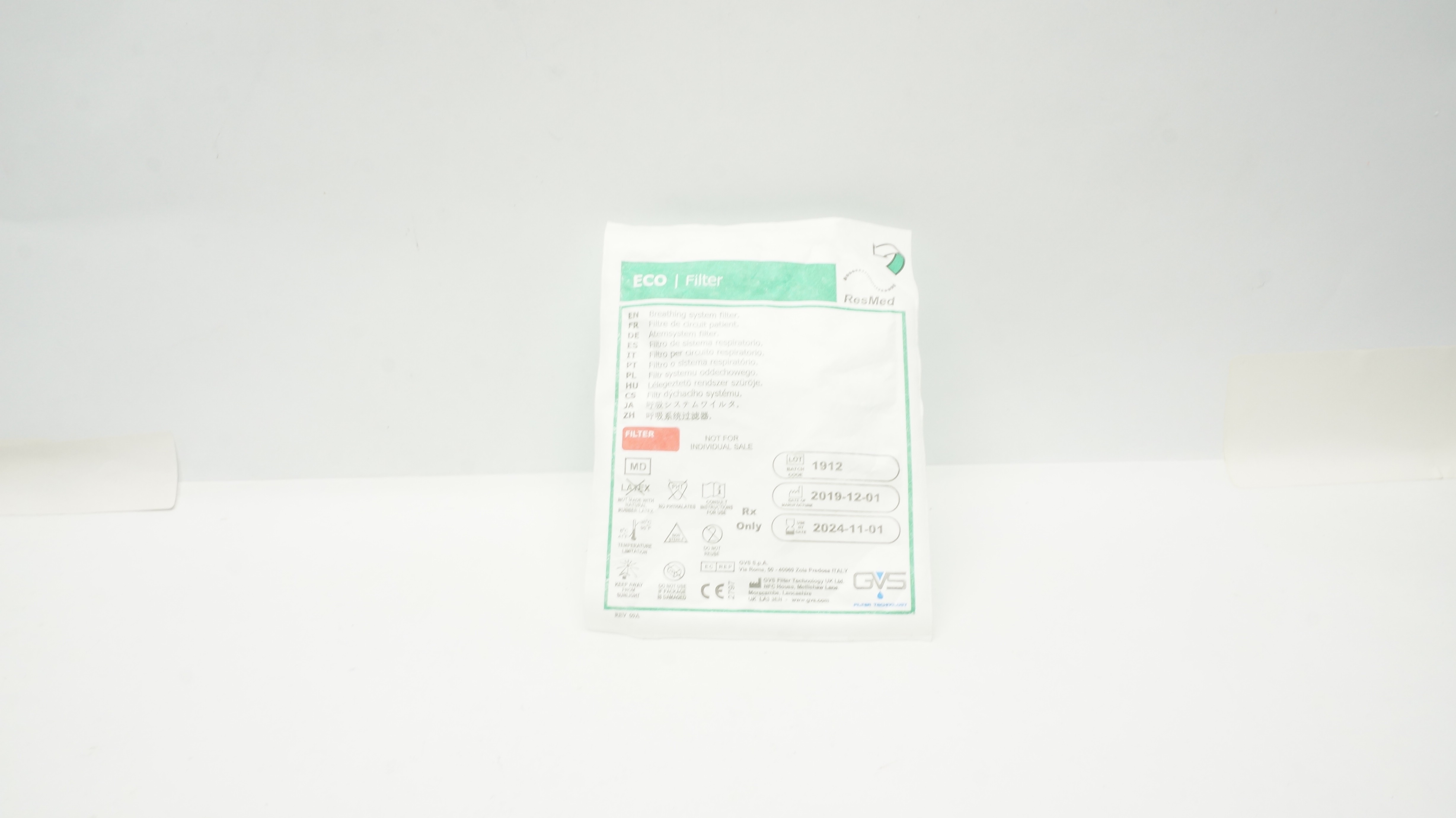 GVS ResMed ECO Breathing System FIlter (x)