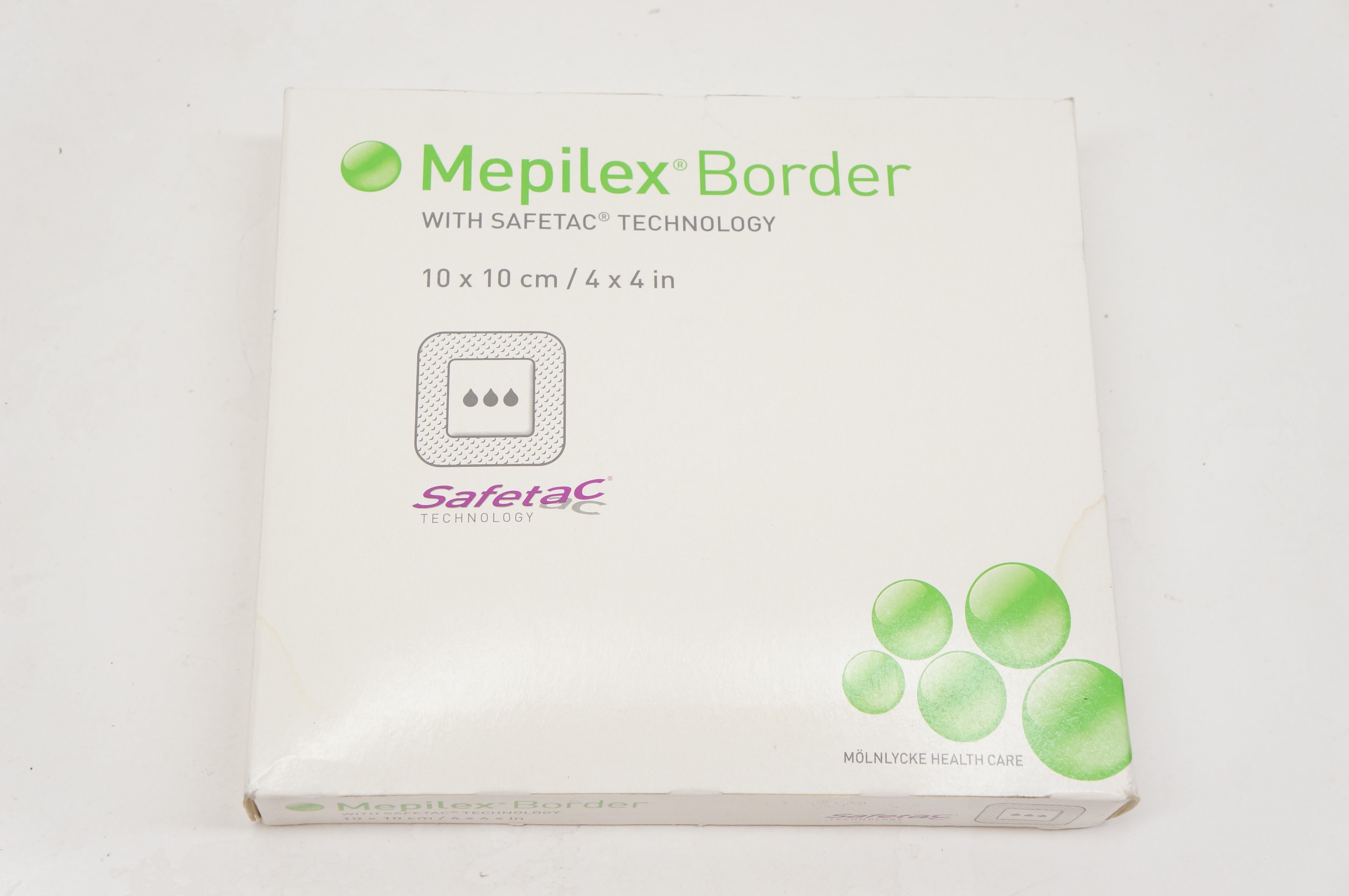 Molnlycke Health Care 295300 Mepilex Border W/Safetac 4 x 4 inch(x) - Box of 5