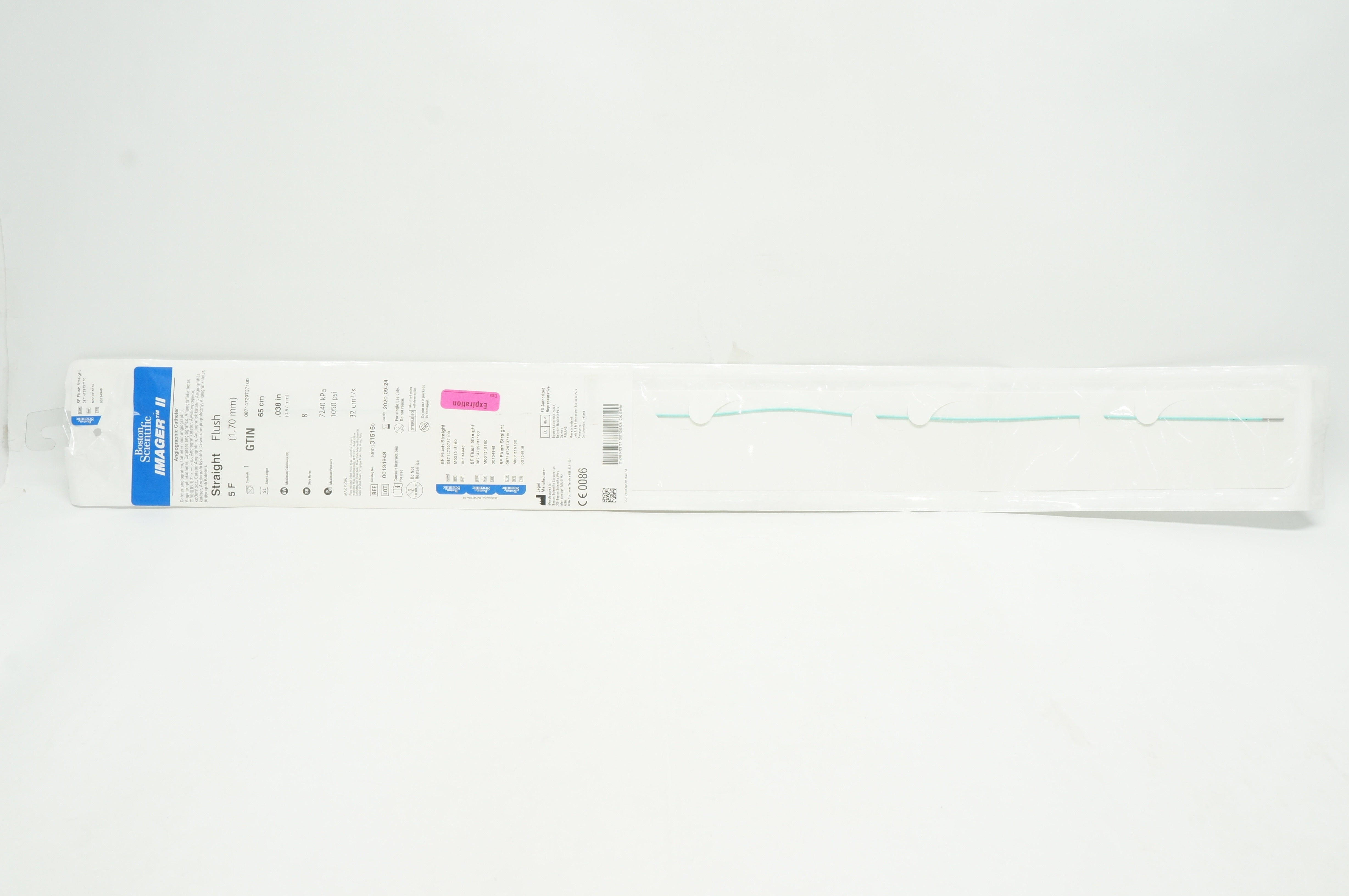 Boston Scientific 31516 Imager II Autographic Cath, Straight Flush 5F (x)