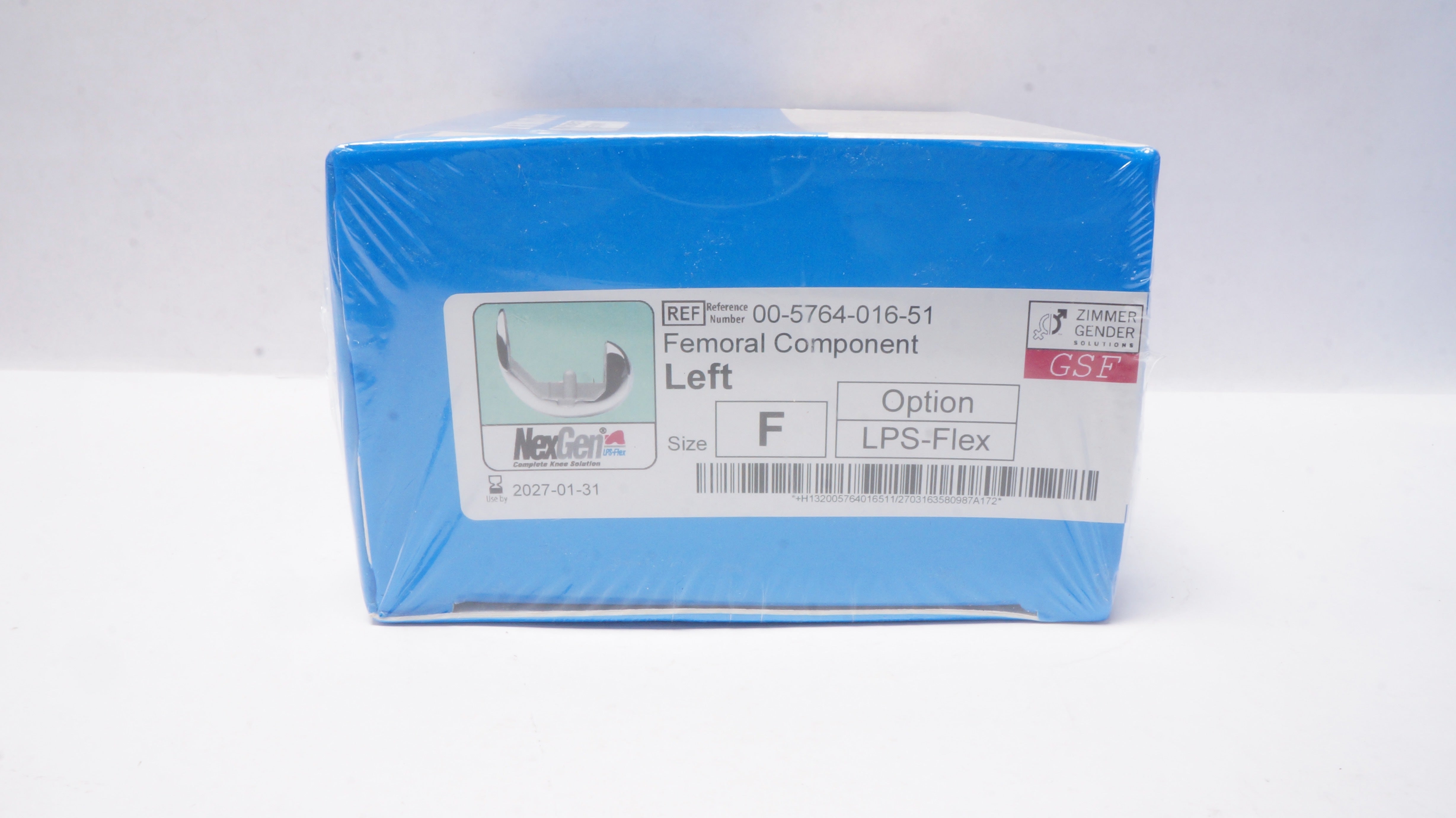 Zimmer 00-5764-016-51 NexGen Complete Knee Solution Femoral Component SizeF Left
