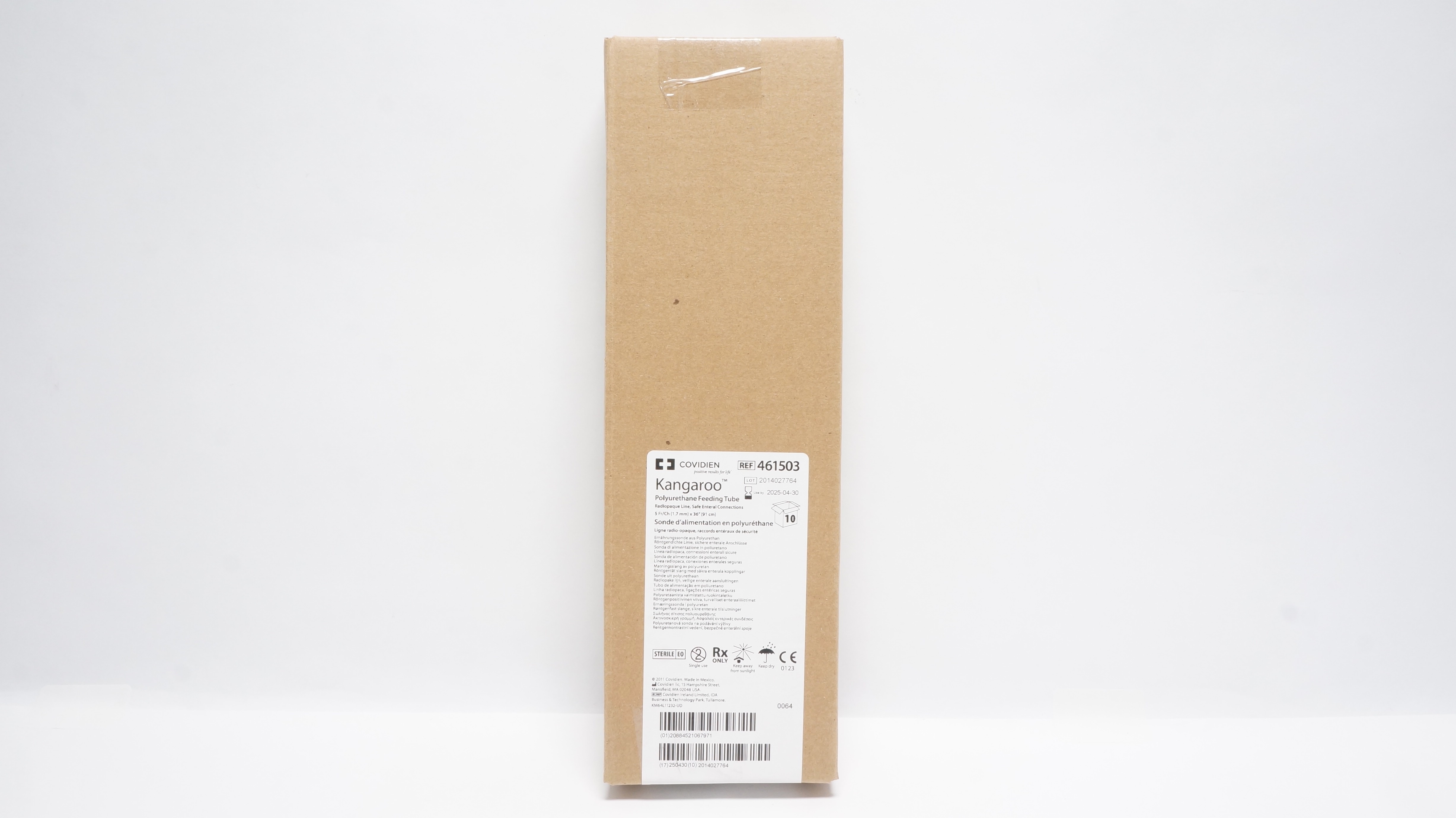 Covidien 461503 Kangaroo Polyurethane Feeding Tube 5 Fr/Ch-Box of 10 (x)