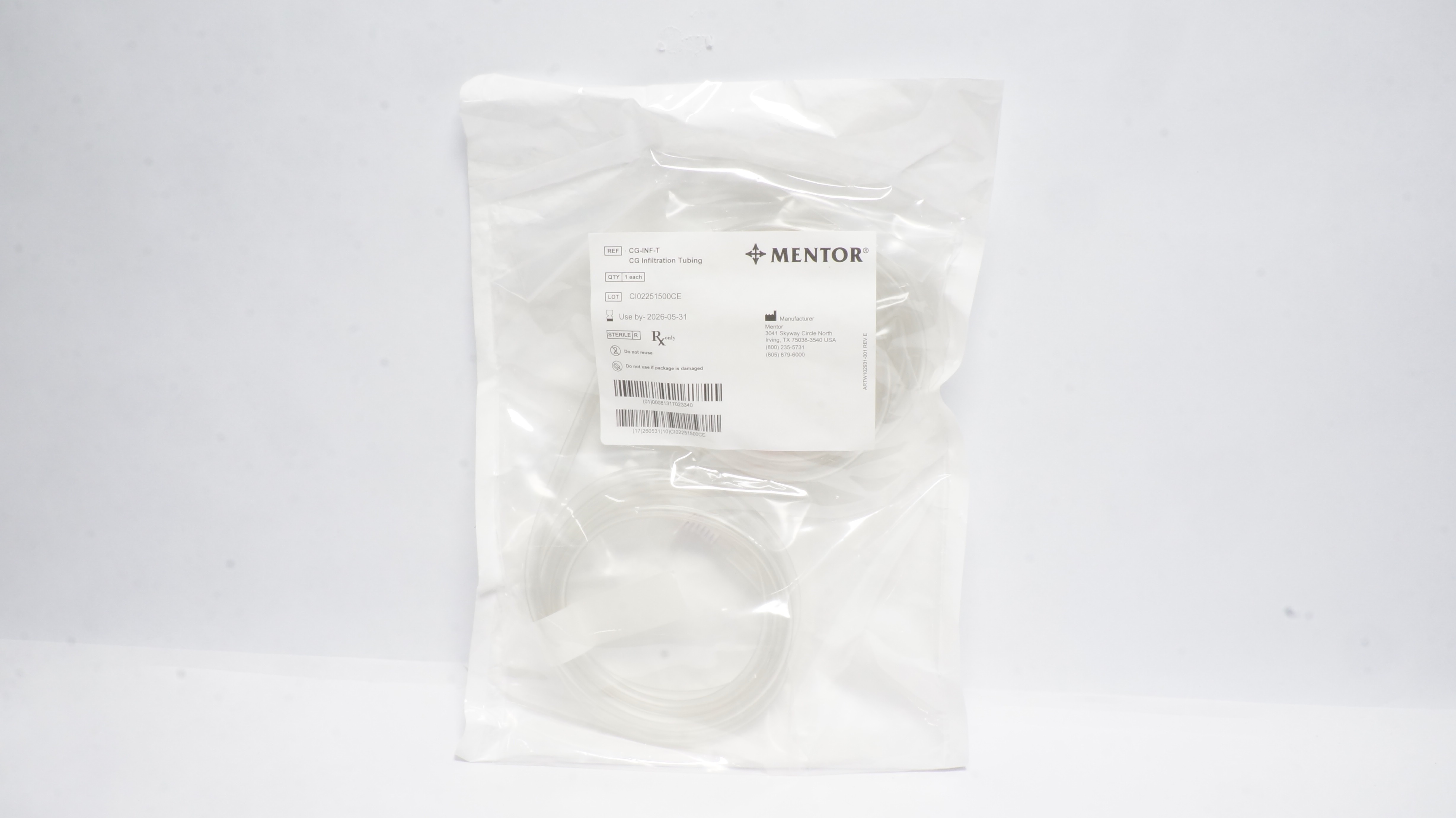 Mentor CG-INF-T CG Infiltration Tubing (x)