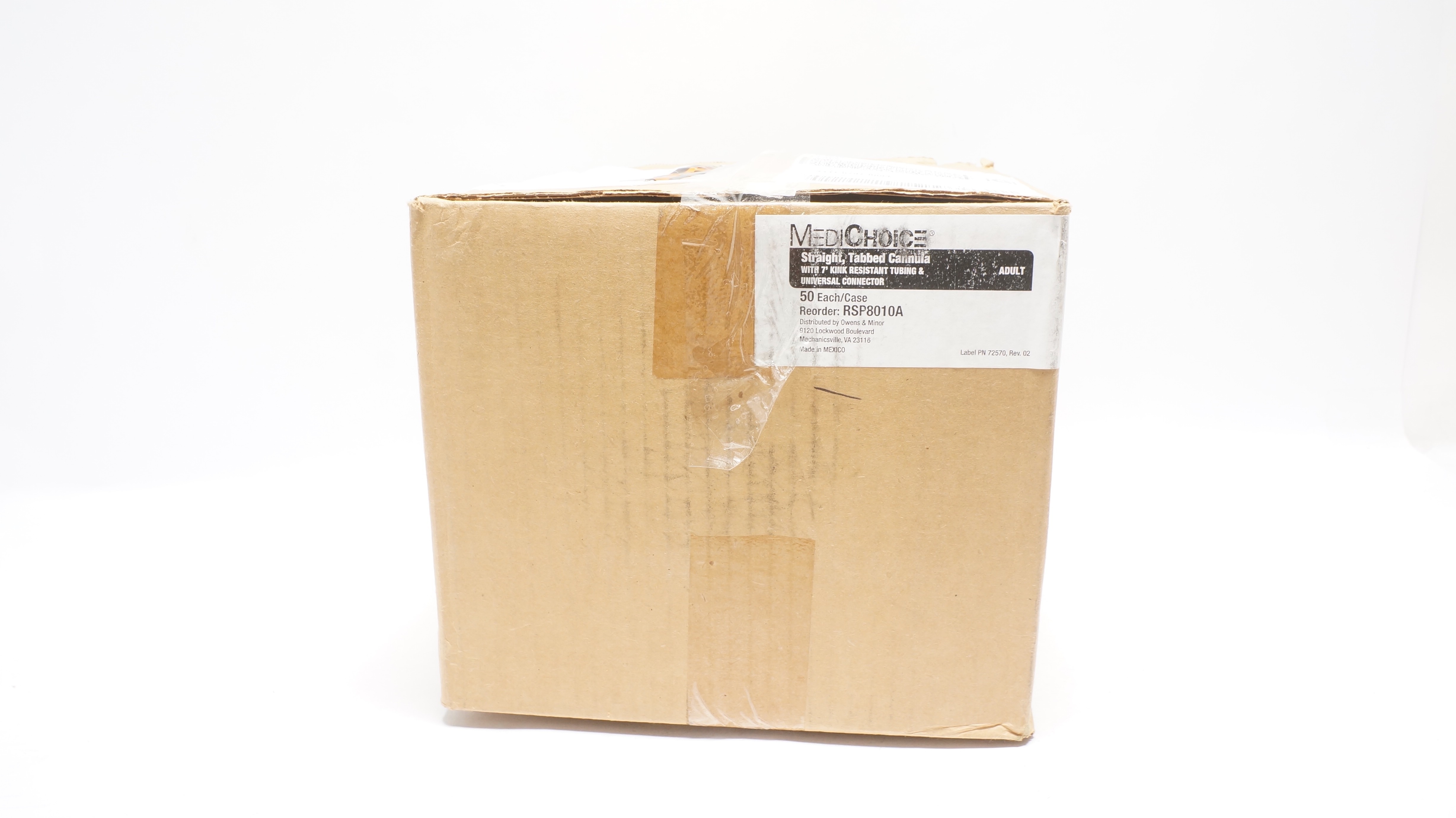 MediChoice RSP8010A Straight,Tabbed Cannula Adult - Case of 49