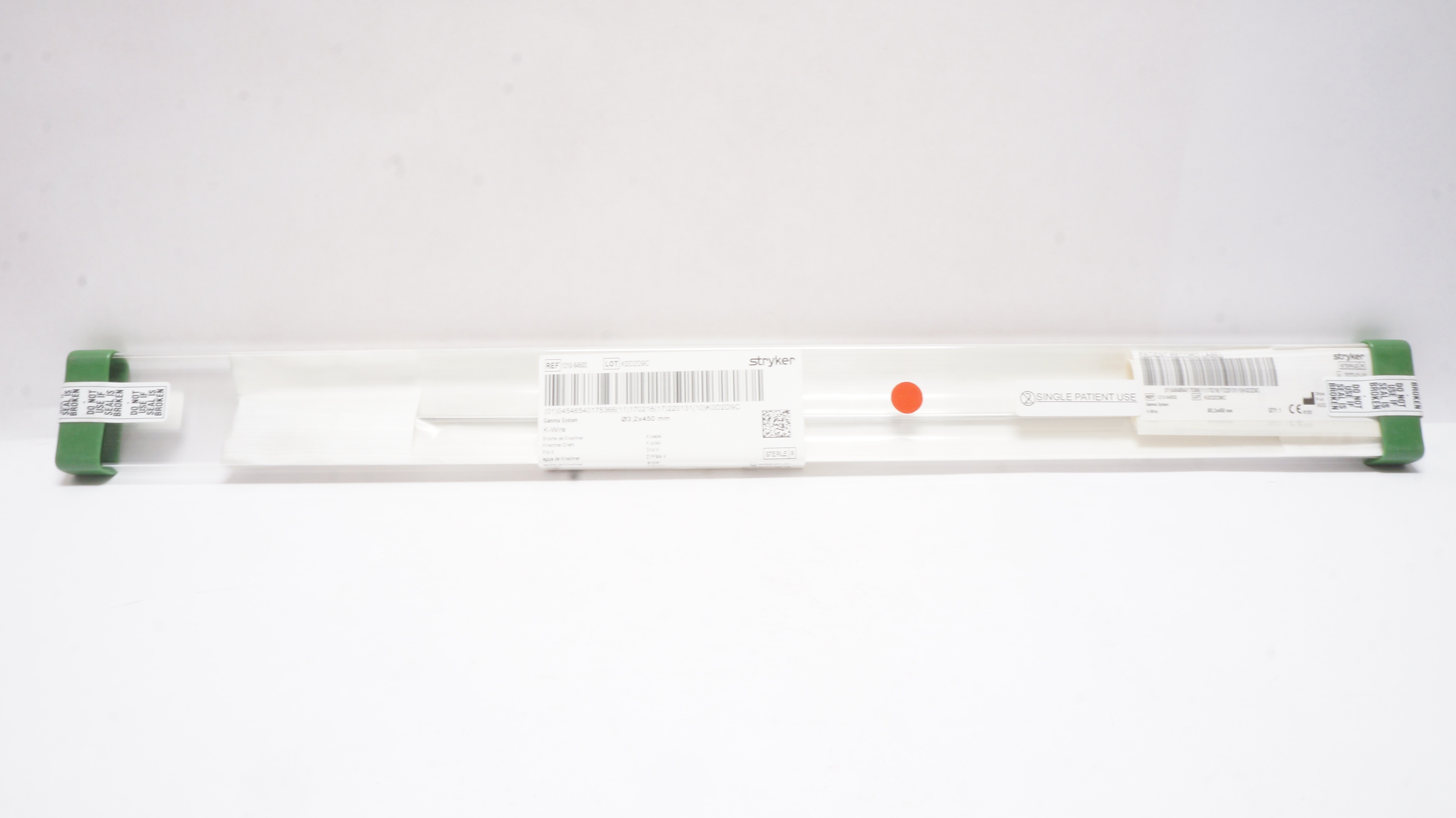 Stryker 1210-6450S K-Wire Diameter 3.2 x 450mm Gamma System (x)