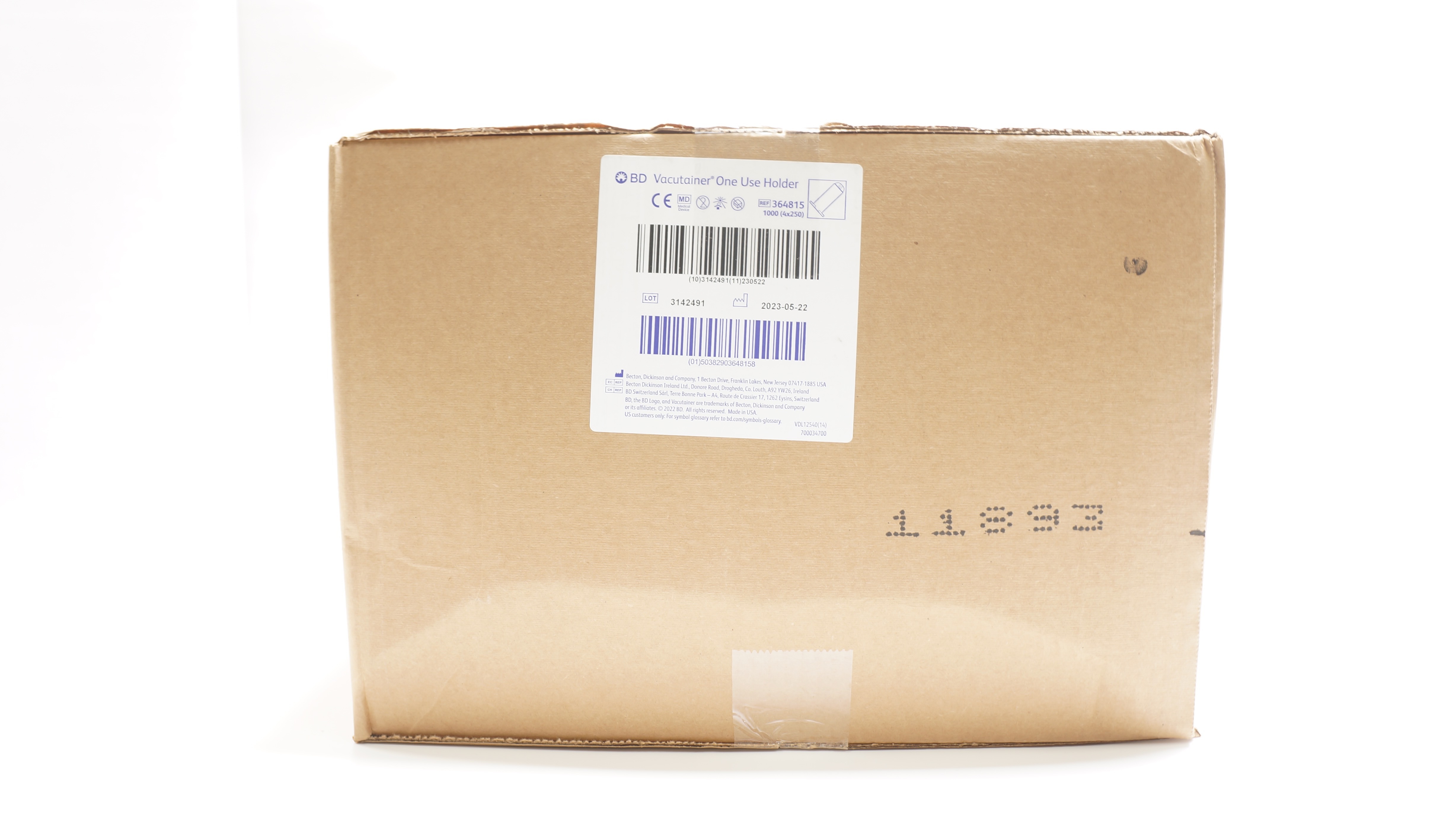 BD 364815 Vacutainer One Use Holder - Case of 1000