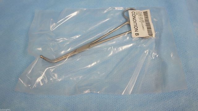 ZSI Sarot Bronchus Clamp Curved Left 9in