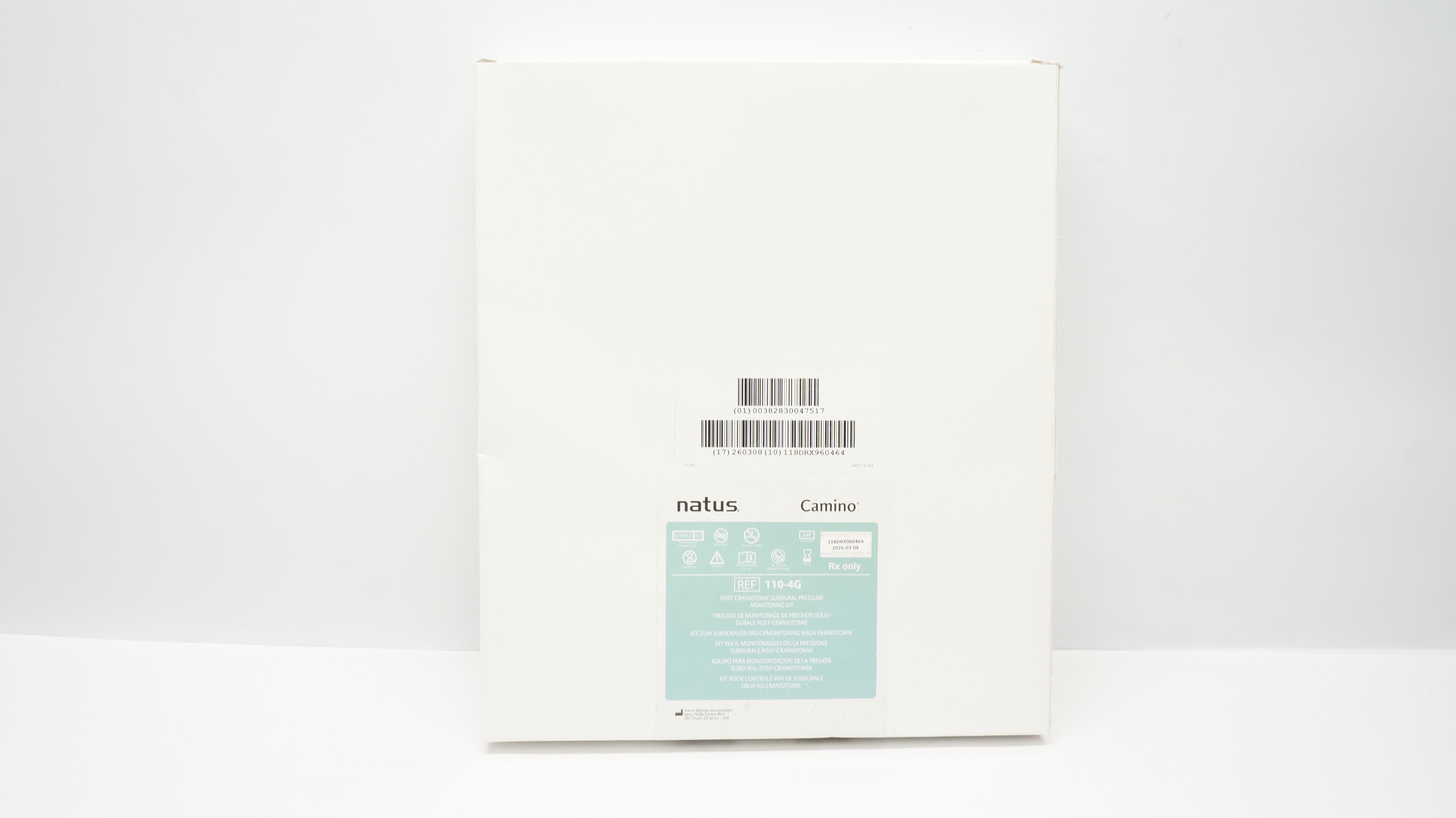 Natus 110-4G Camino Post Craniotomy Subdural Pressure Monitoring Kit