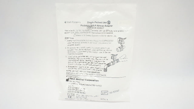 Zoll Medical 8000-0260-01 Pediatric/Adult Airway Adapter