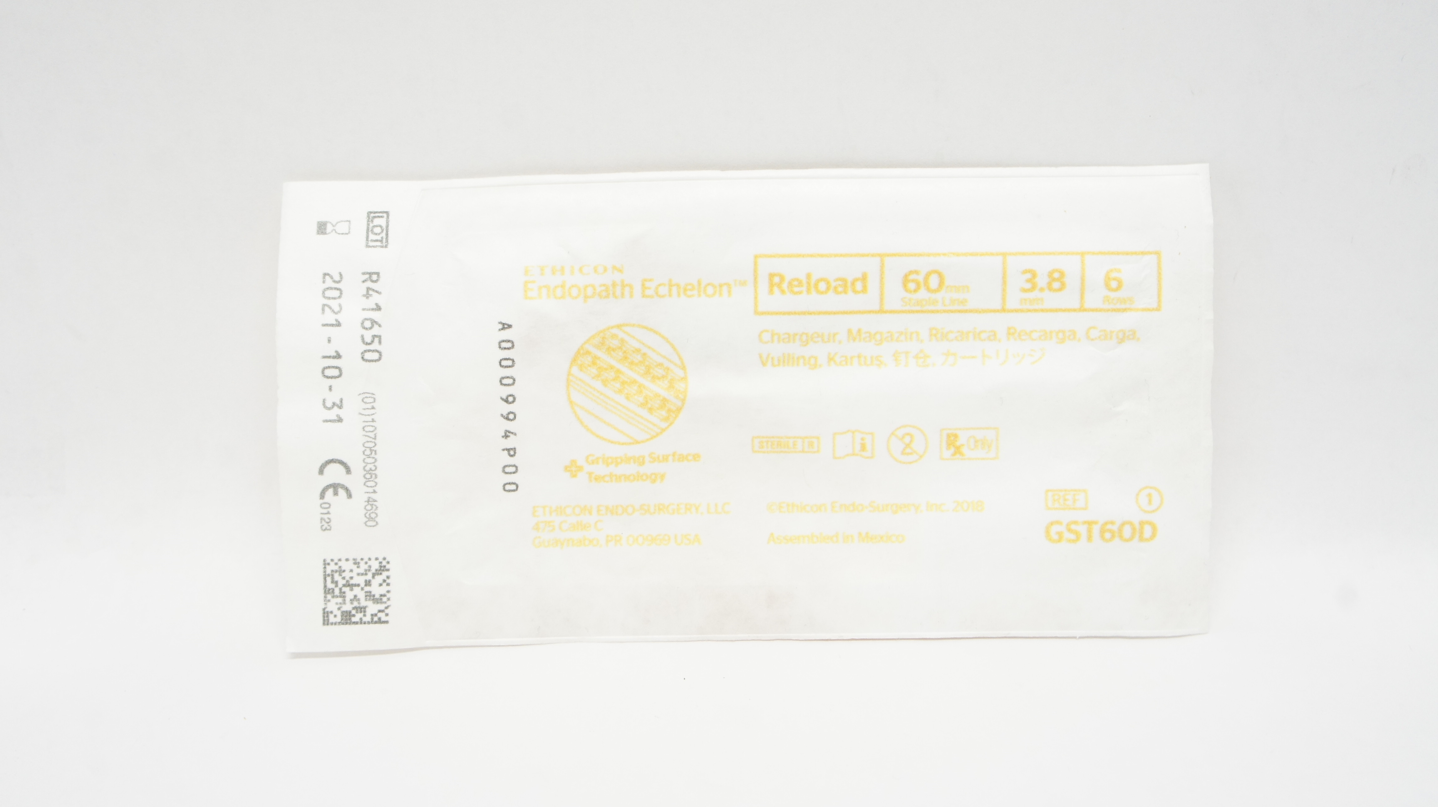 Ethicon GST60D Endopath Echelon Reload 60mm 3.8mm 6 Rows (x)