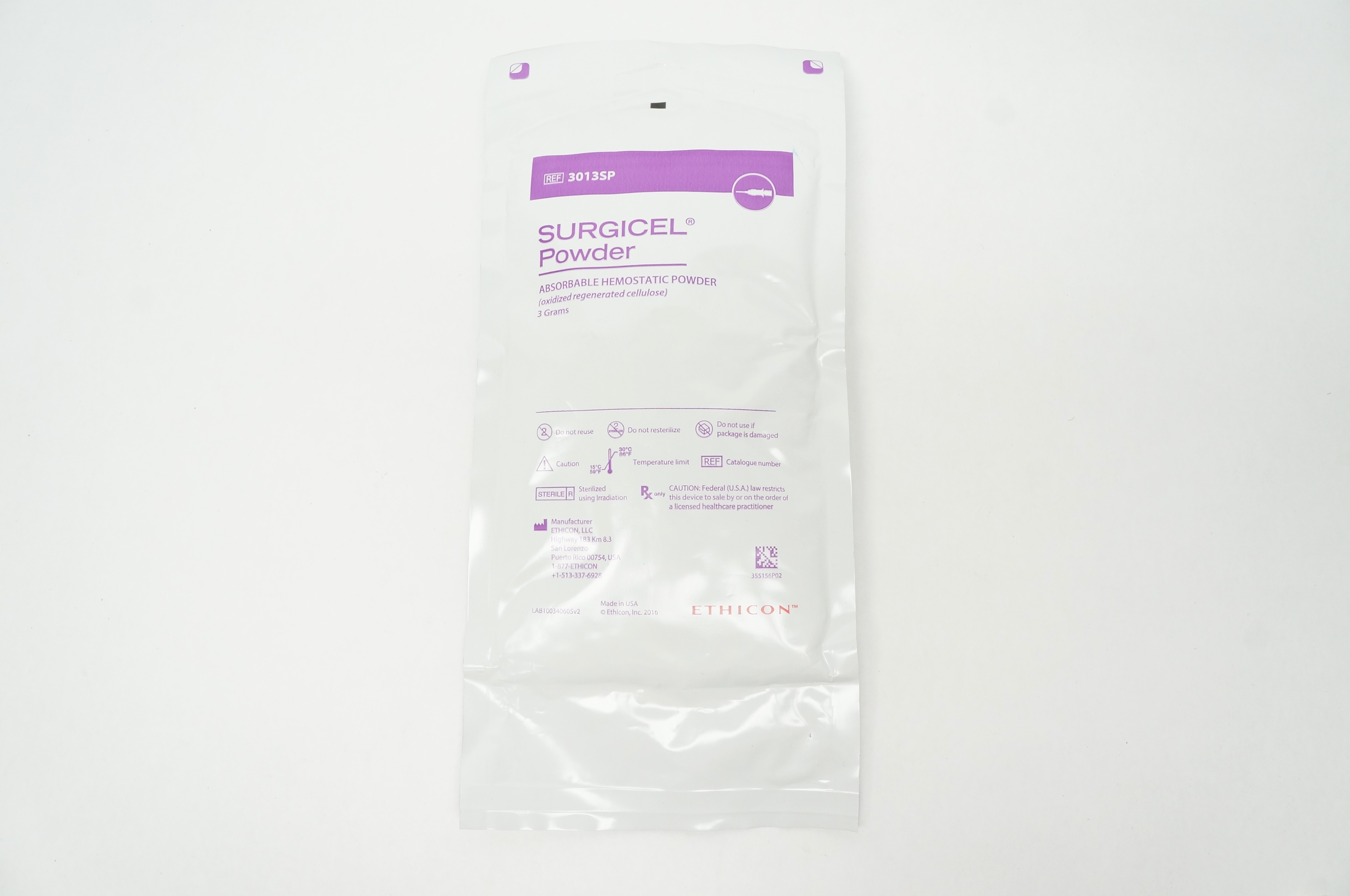 Ethicon 3013SP Surgicel Powder Absorbable Hemostatic Powder 3 Grams (x)