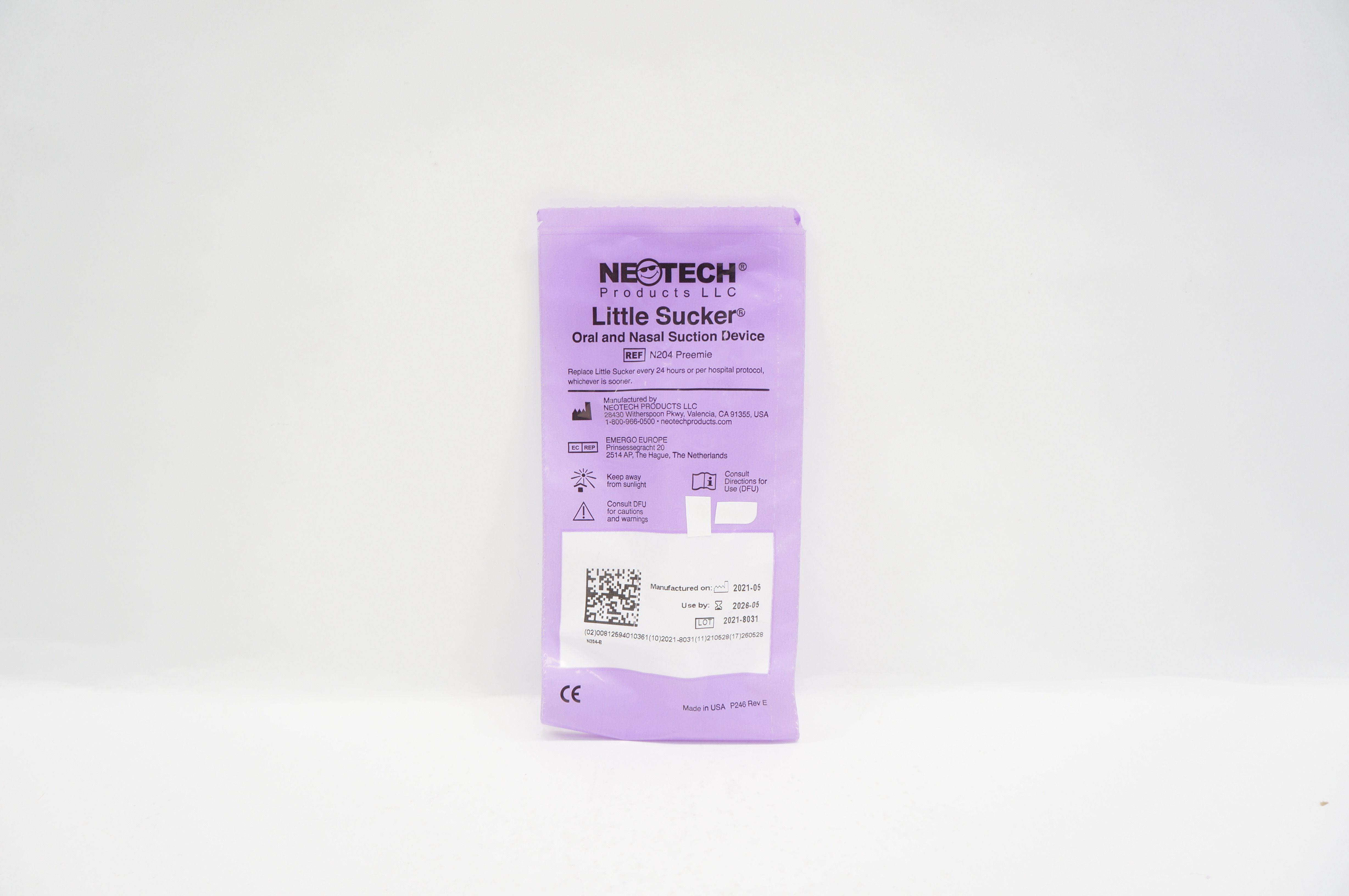 Neotech N204 Preemie Little Sucker Oral and Nasal Suction Device