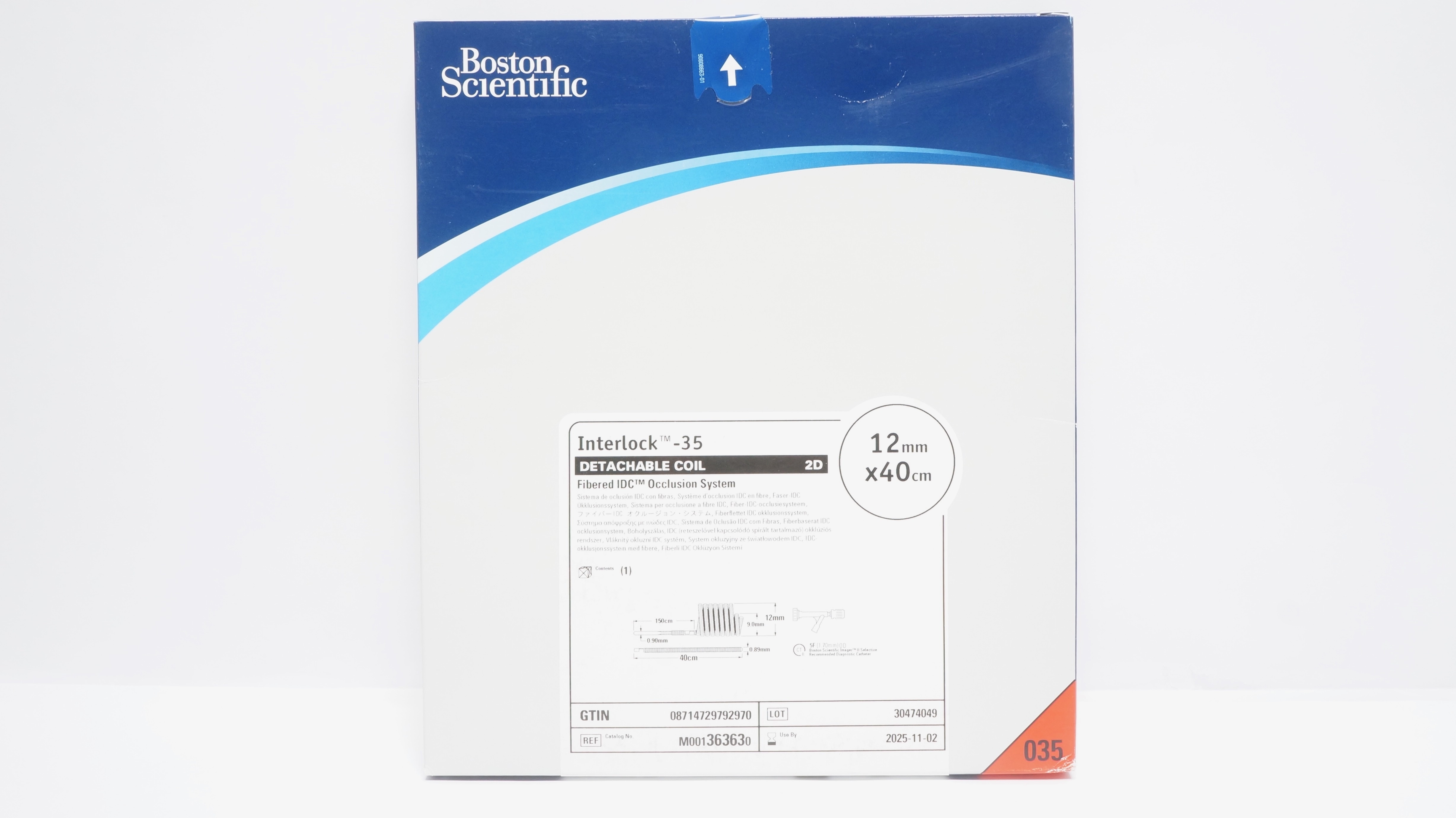 Boston Scientific 36363 Interlock-35 Fibered IDC Occlusion System 12mm x 40cm(x)