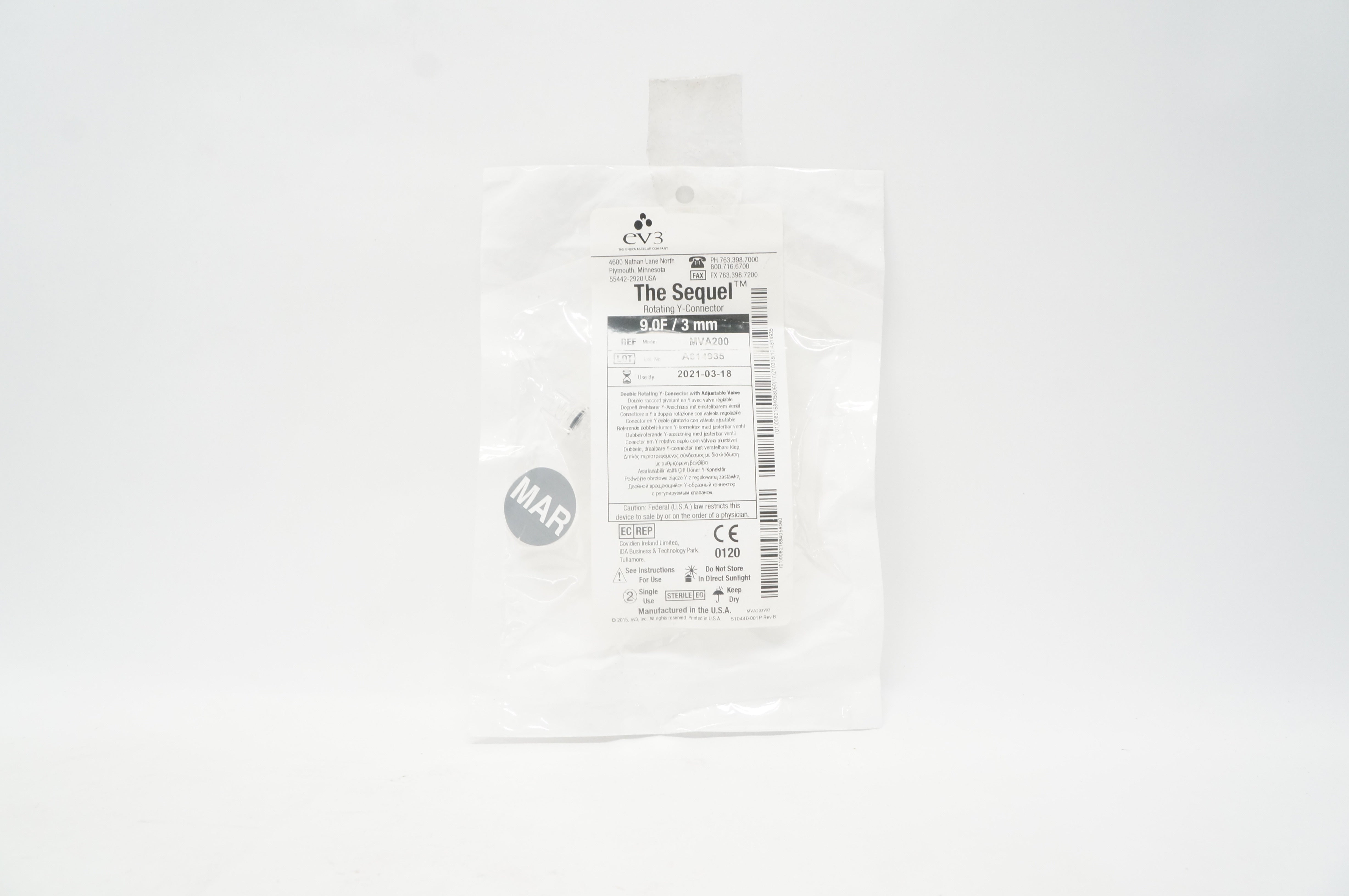 EV3 MVA200 The Sequel Rotating Y-Connector 9.0F/3mm (x)