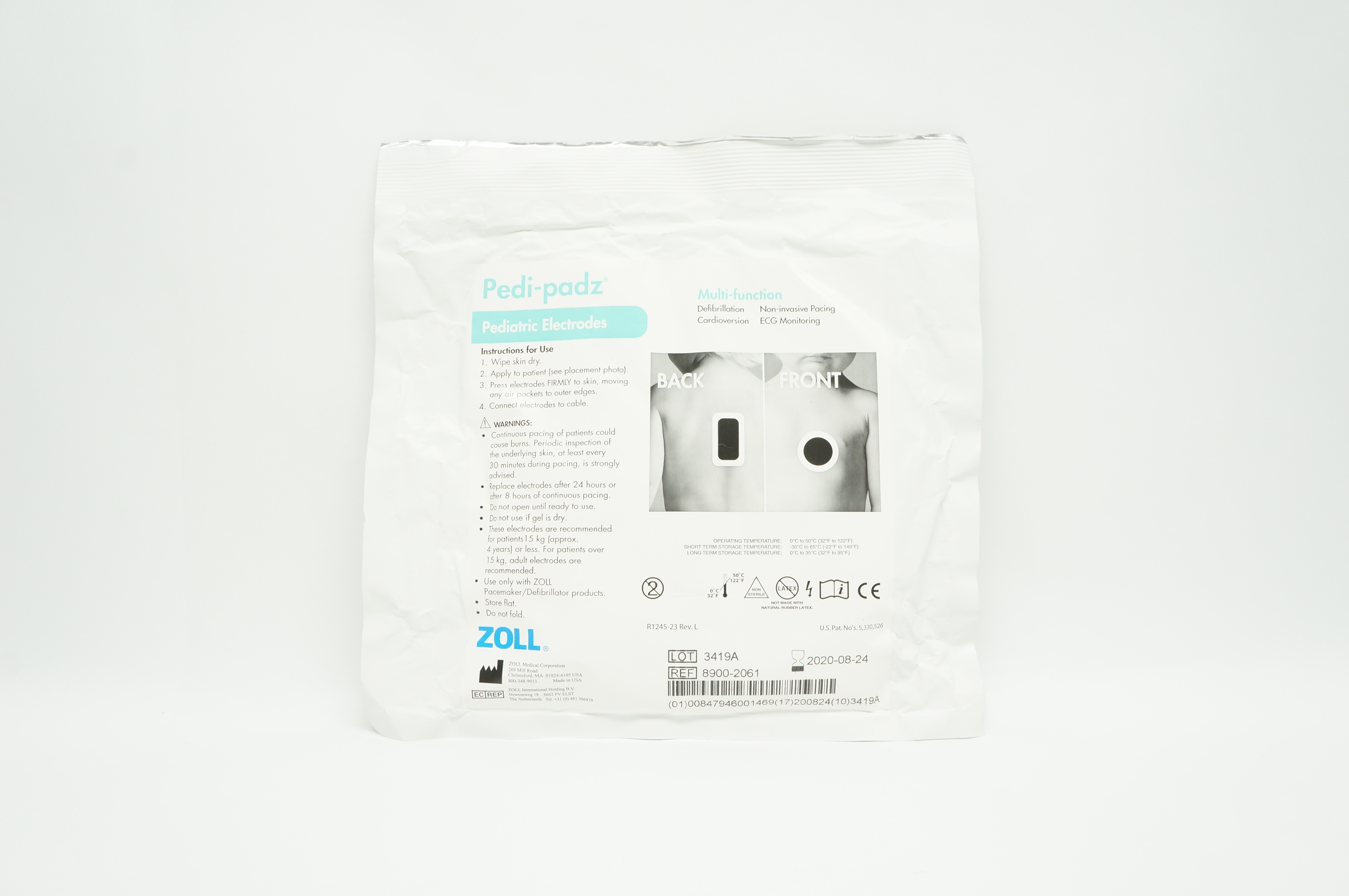 ZOLL 8900-2061 Pedi-padz Multi-Function Pediatric Electrodes (x)