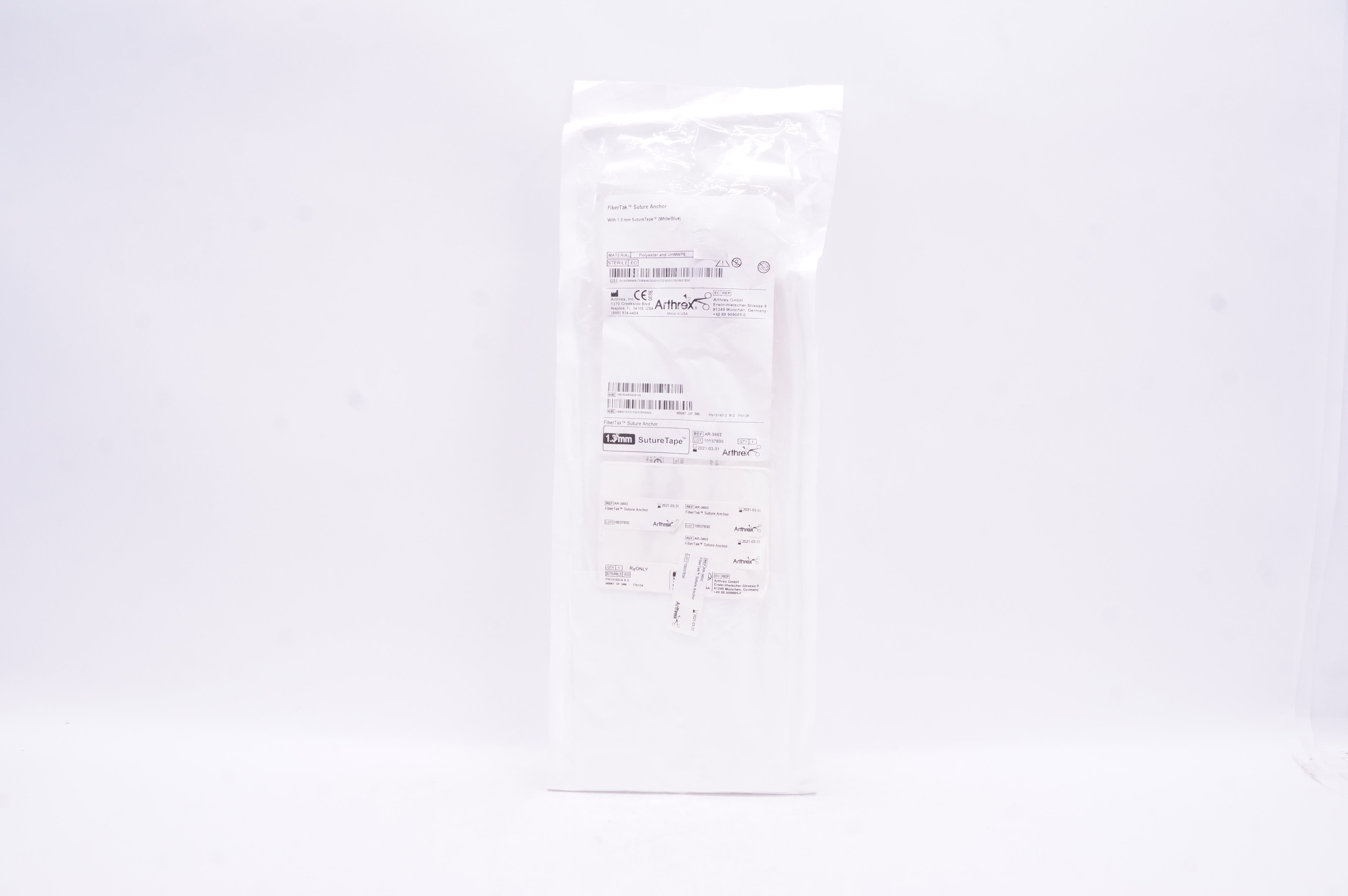 Arthrex AR-3602 FiberTak Suture Anchor 1.3mm (x)