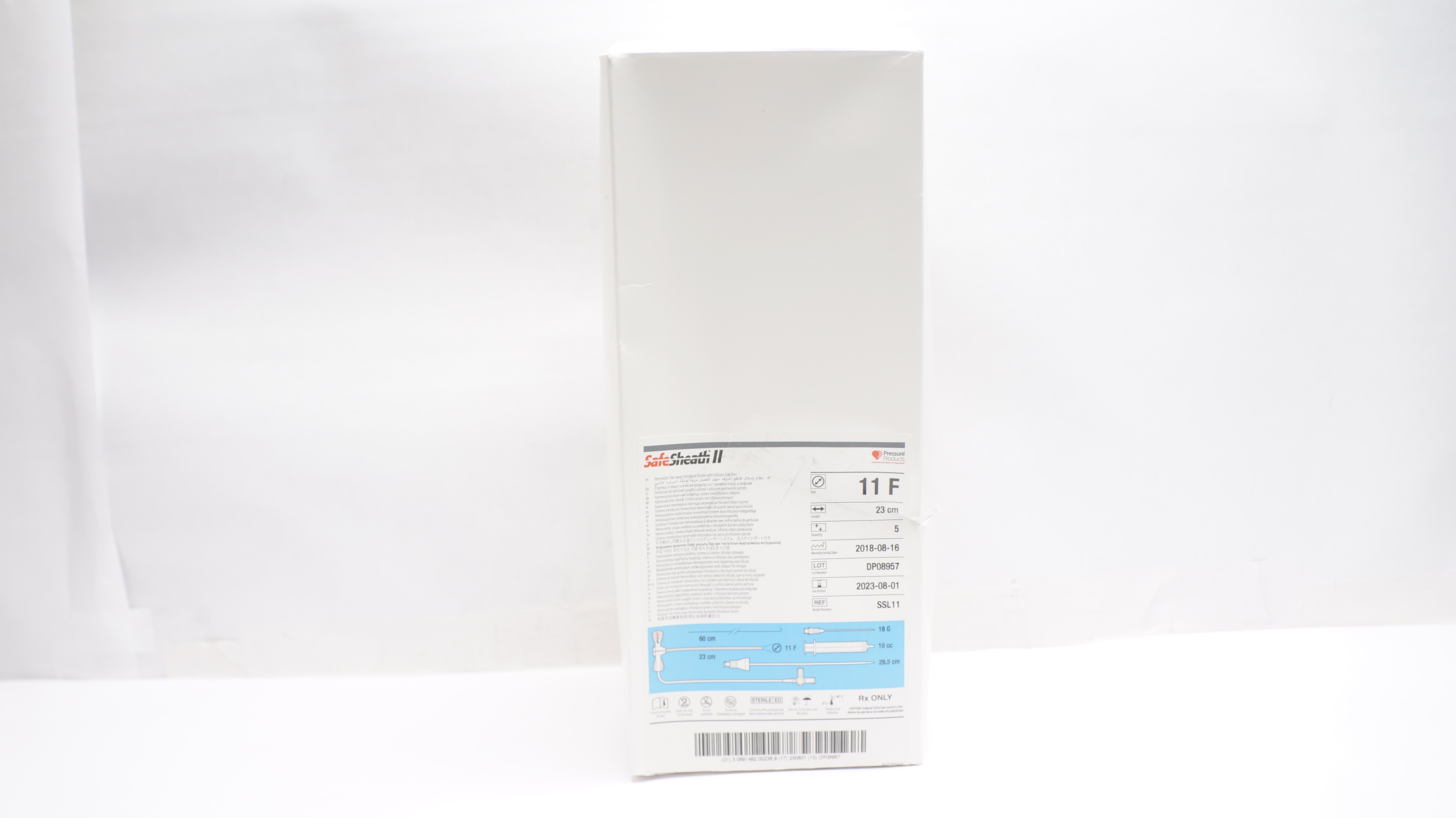 Oscor SSL11 SafeSheath II Hemostatic Introducer System 11 F (x) - Box of 4