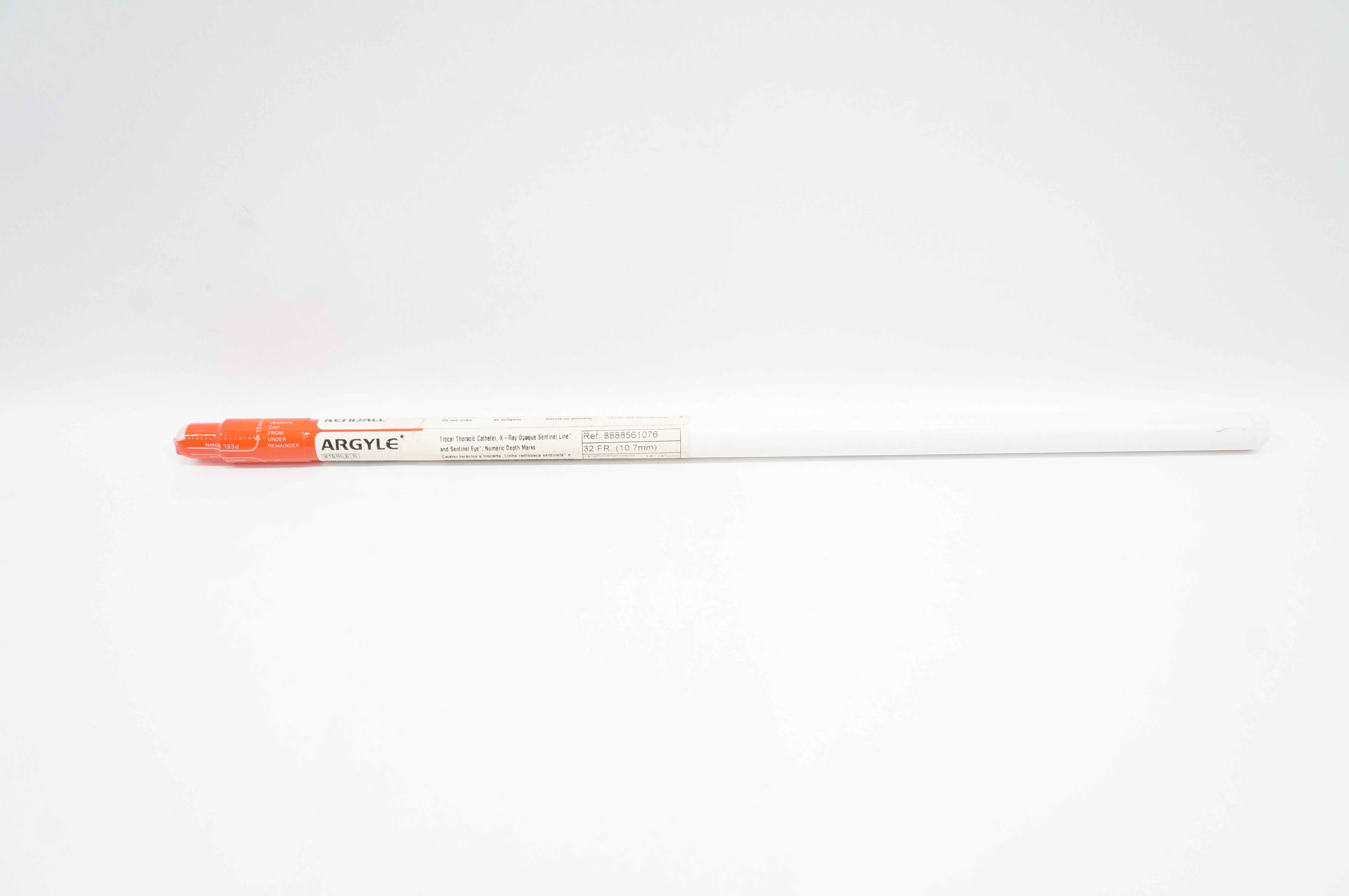 Tyco 8888561076 Kendall Argyle Trocar Thoracic Cath. 32Fr x 16inch (x)