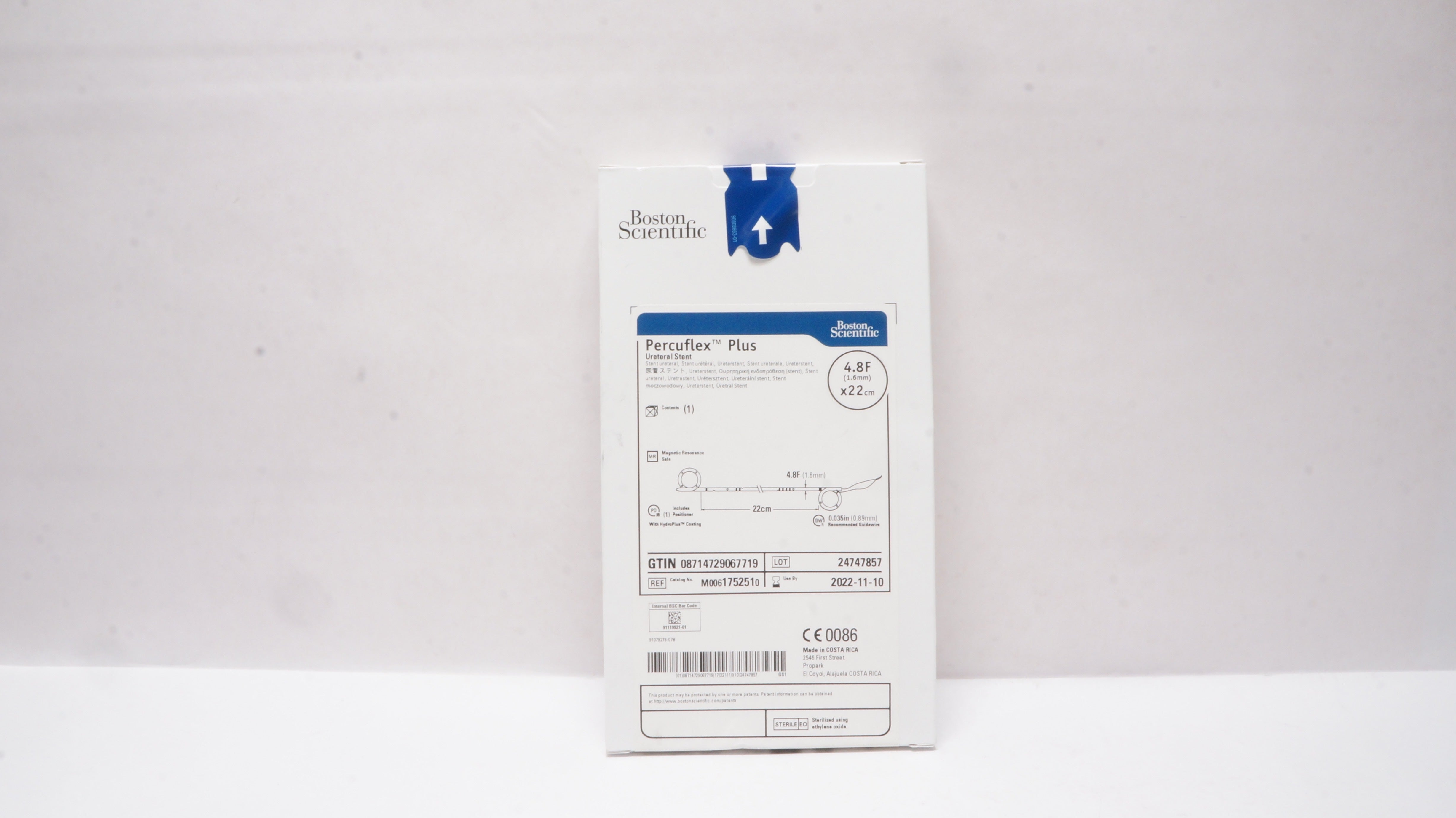 Boston Scientific M0061752510 Percuflex Plus Ureteral Stnt 4.8F x 22 cm (x)