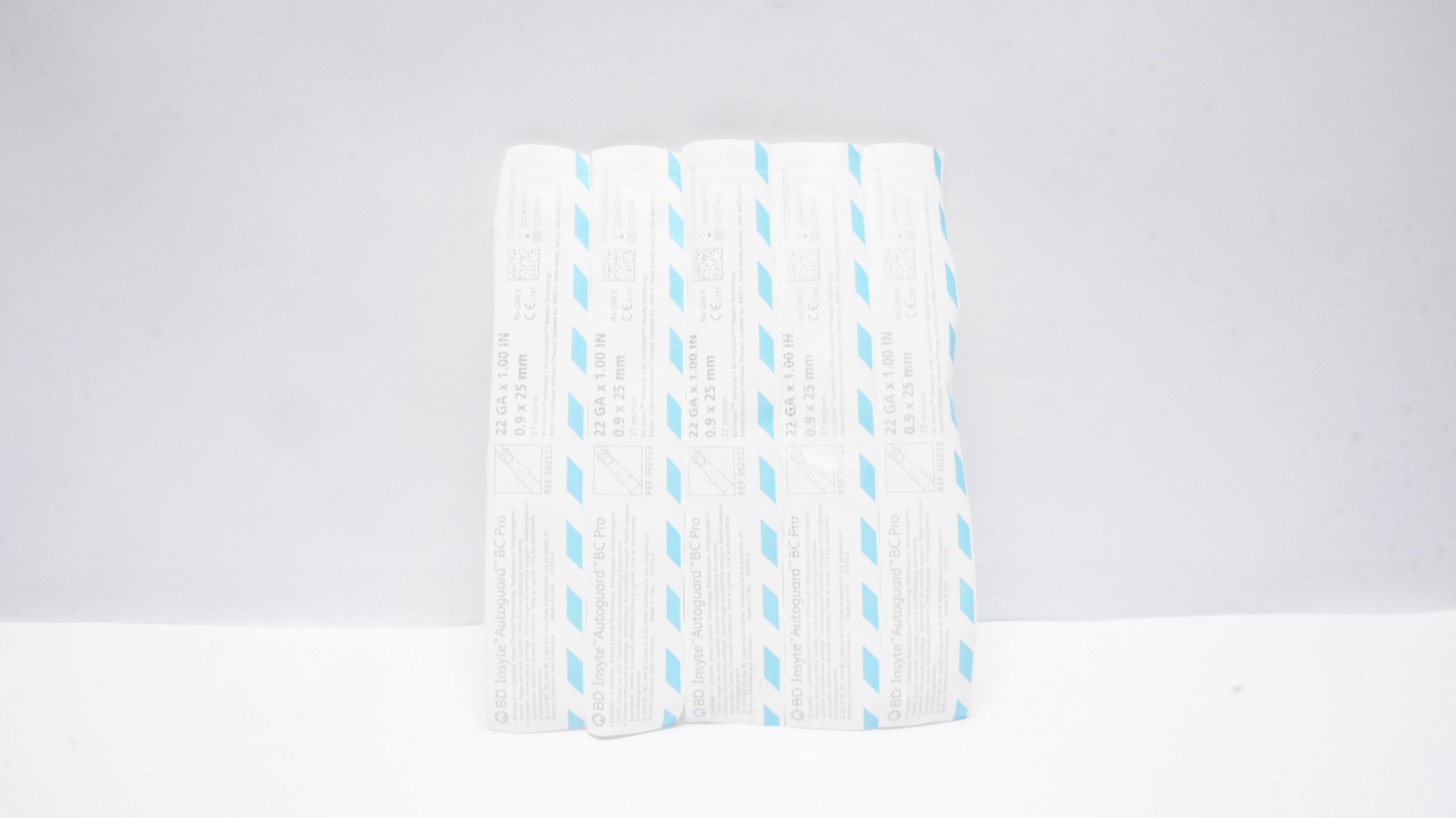 BD 392523 Insyte Shielded IV Cath. 22Ga 1.00inch 37ml/min (x) - Lot of 5