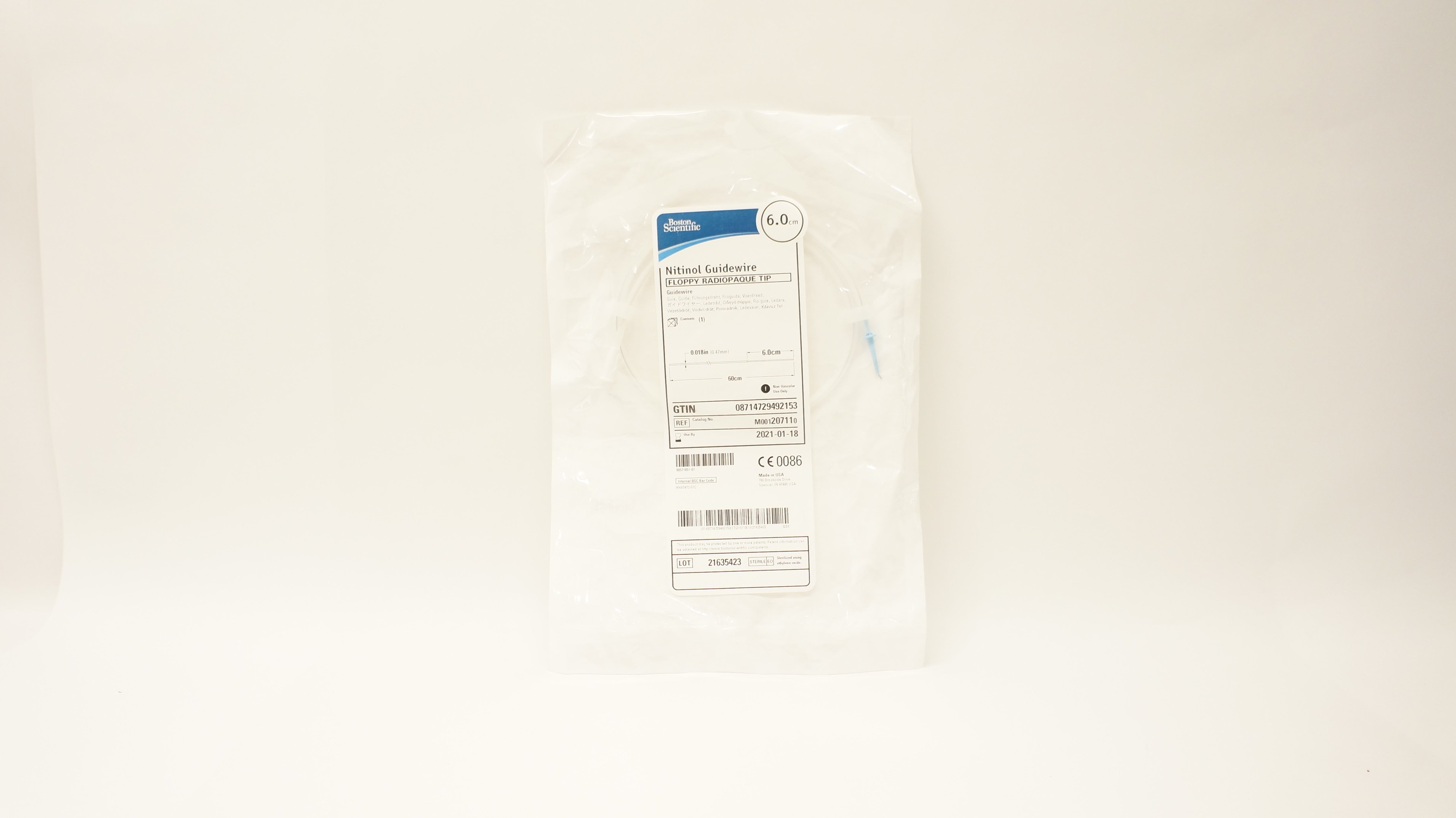 Boston Scientific 20711 Nitinol Guidewire 6.0cm (x)