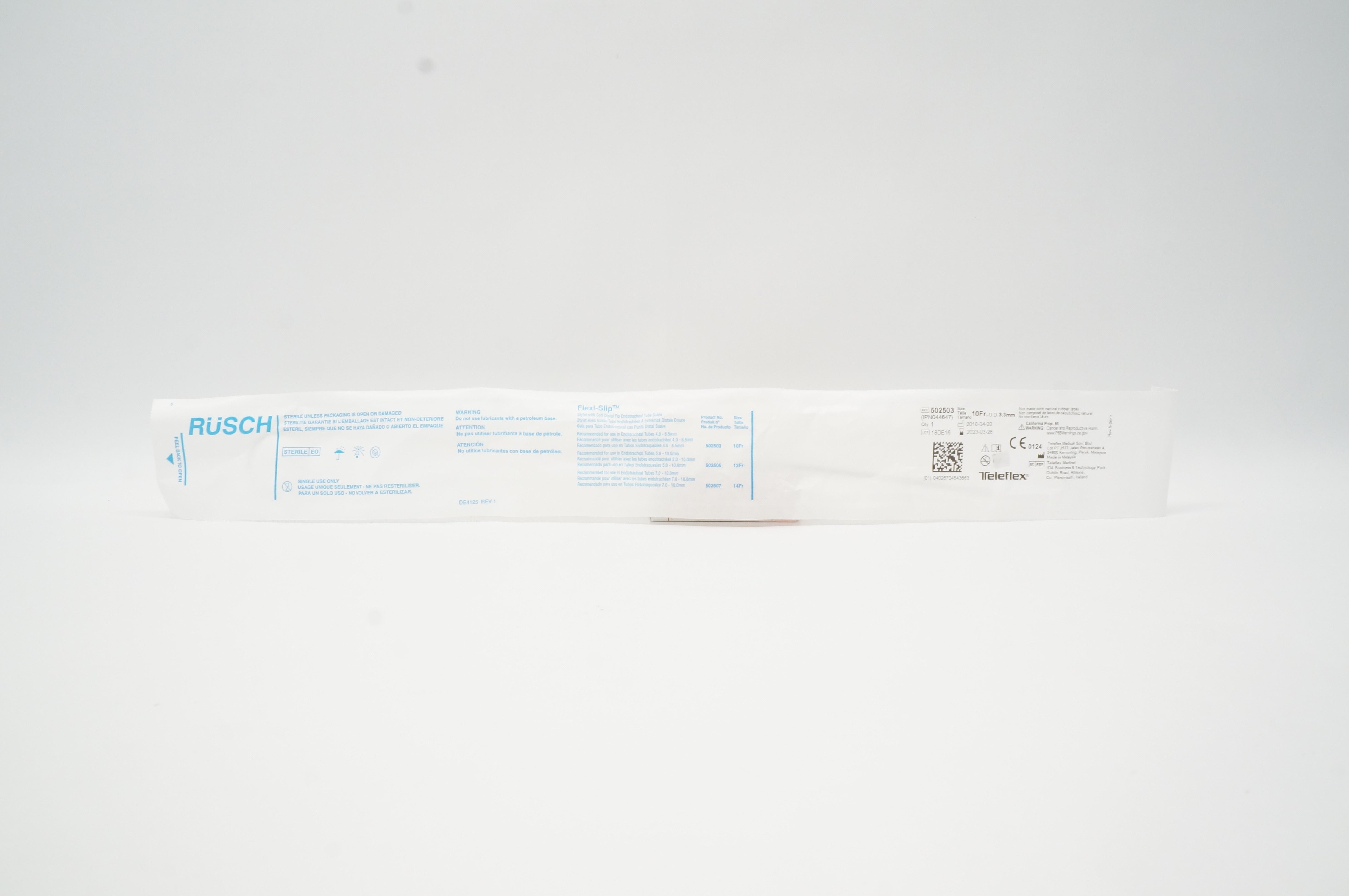 Teleflex 502503 Rusch Flexi-Slip Stylet, Soft Distal Tip 10Fr x 3.3 mm O.D.(x)
