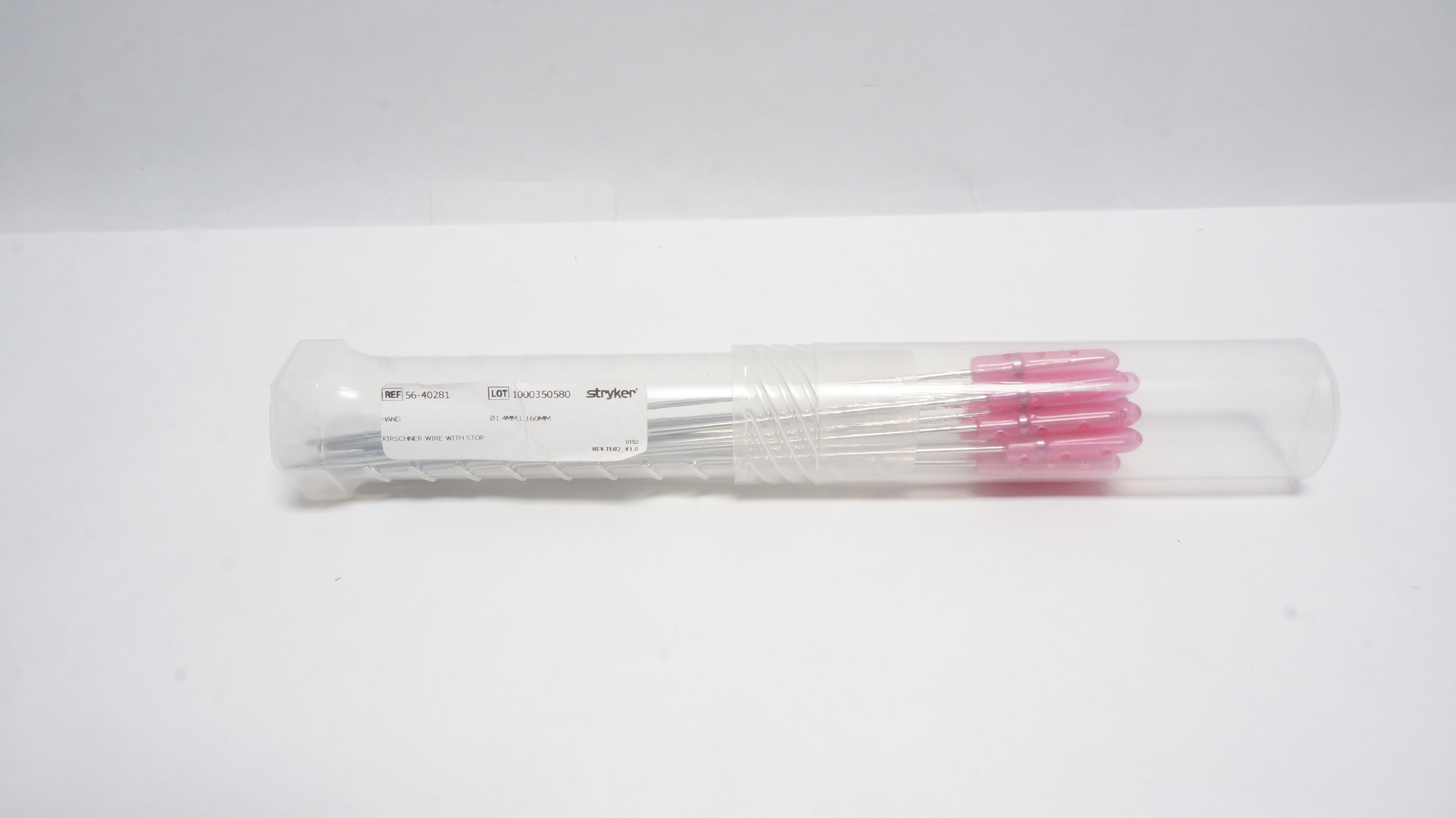 Stryker 56-40281 Hand Kirschner Wire W/ Stop 1.4mm, L:160mm
