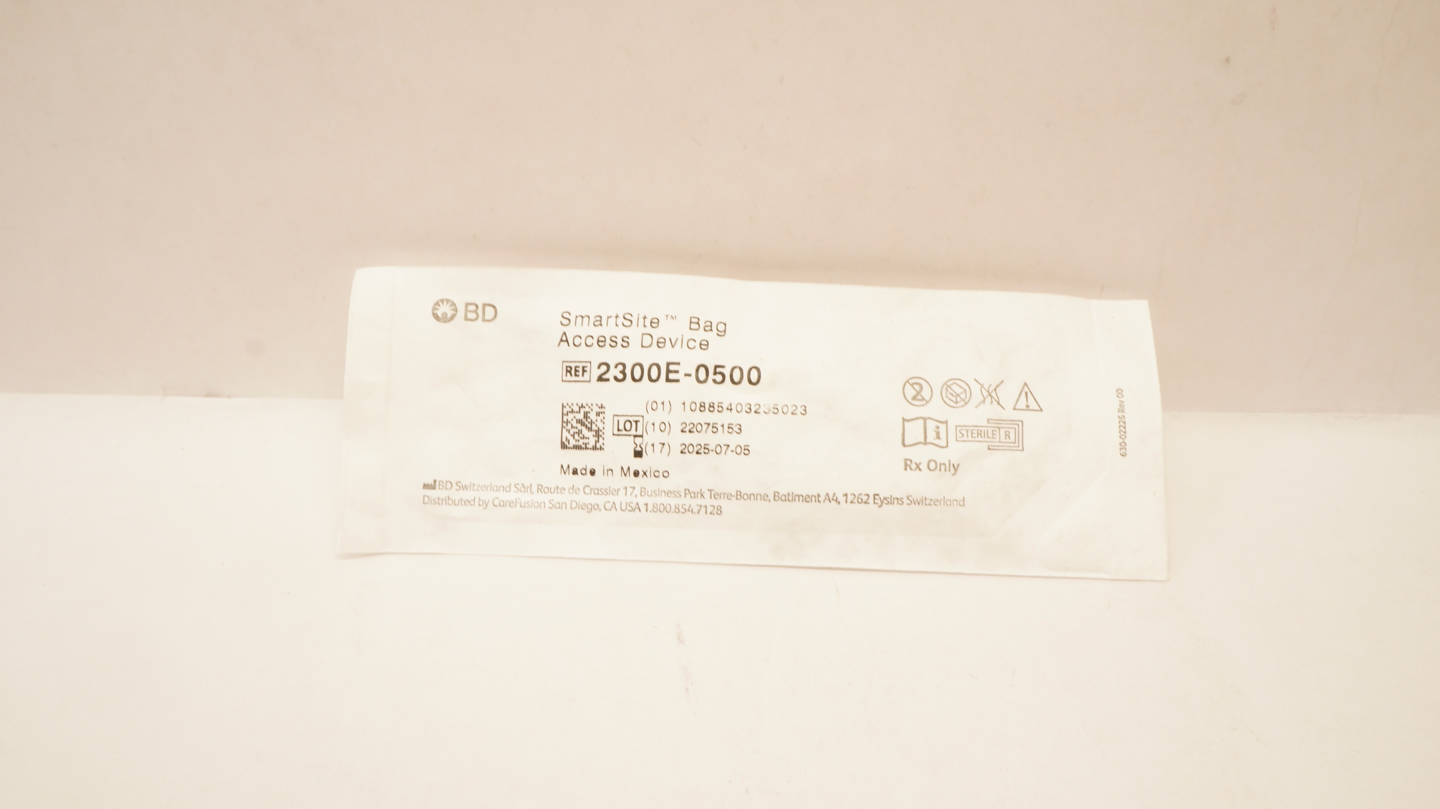 BD 2300E-0500 BD SmartSite Bag Access Device