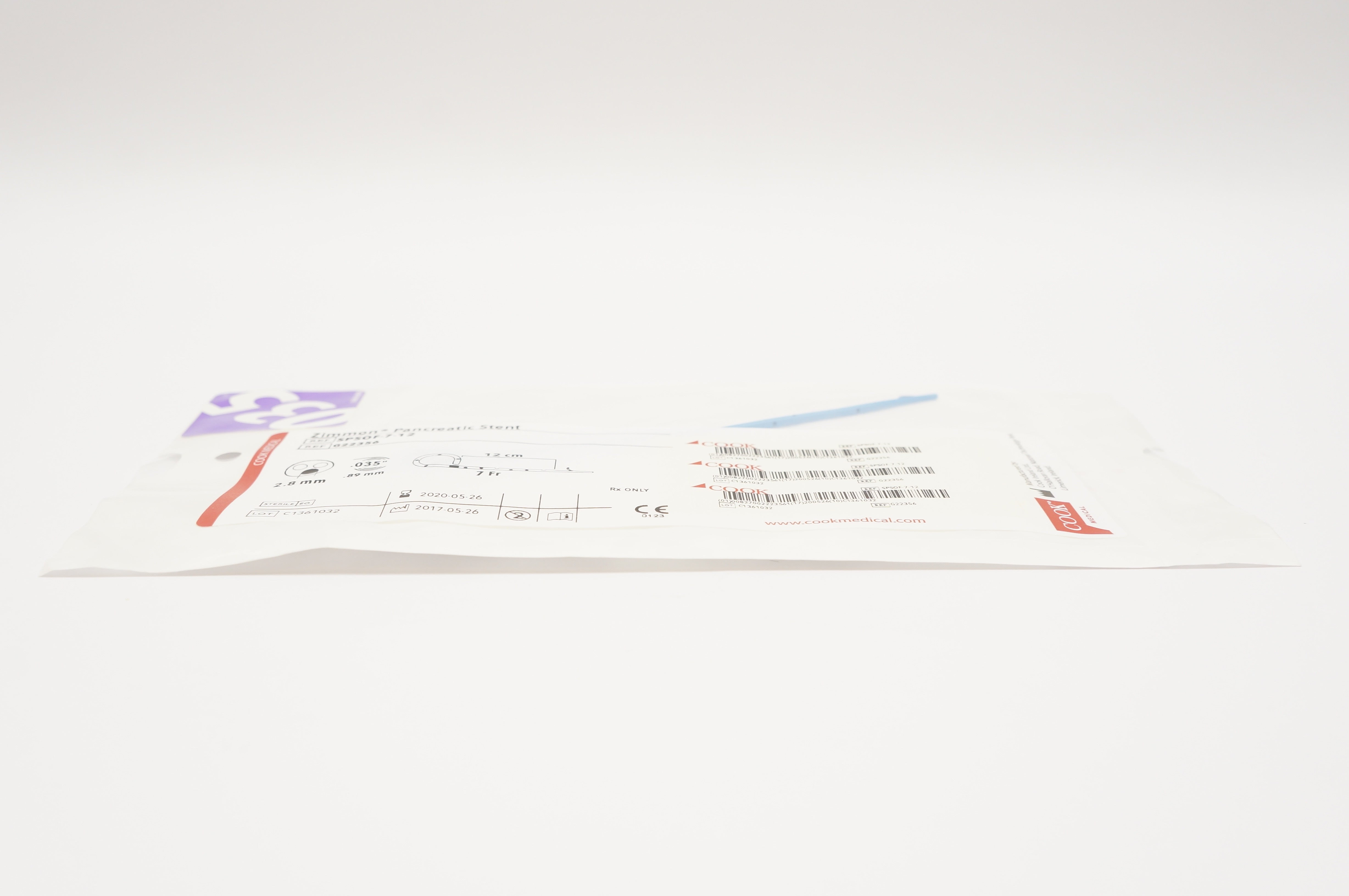 Cook Medical G22356 Zimmon Pancreatic Stnt 7Fr. x 12cm (x)