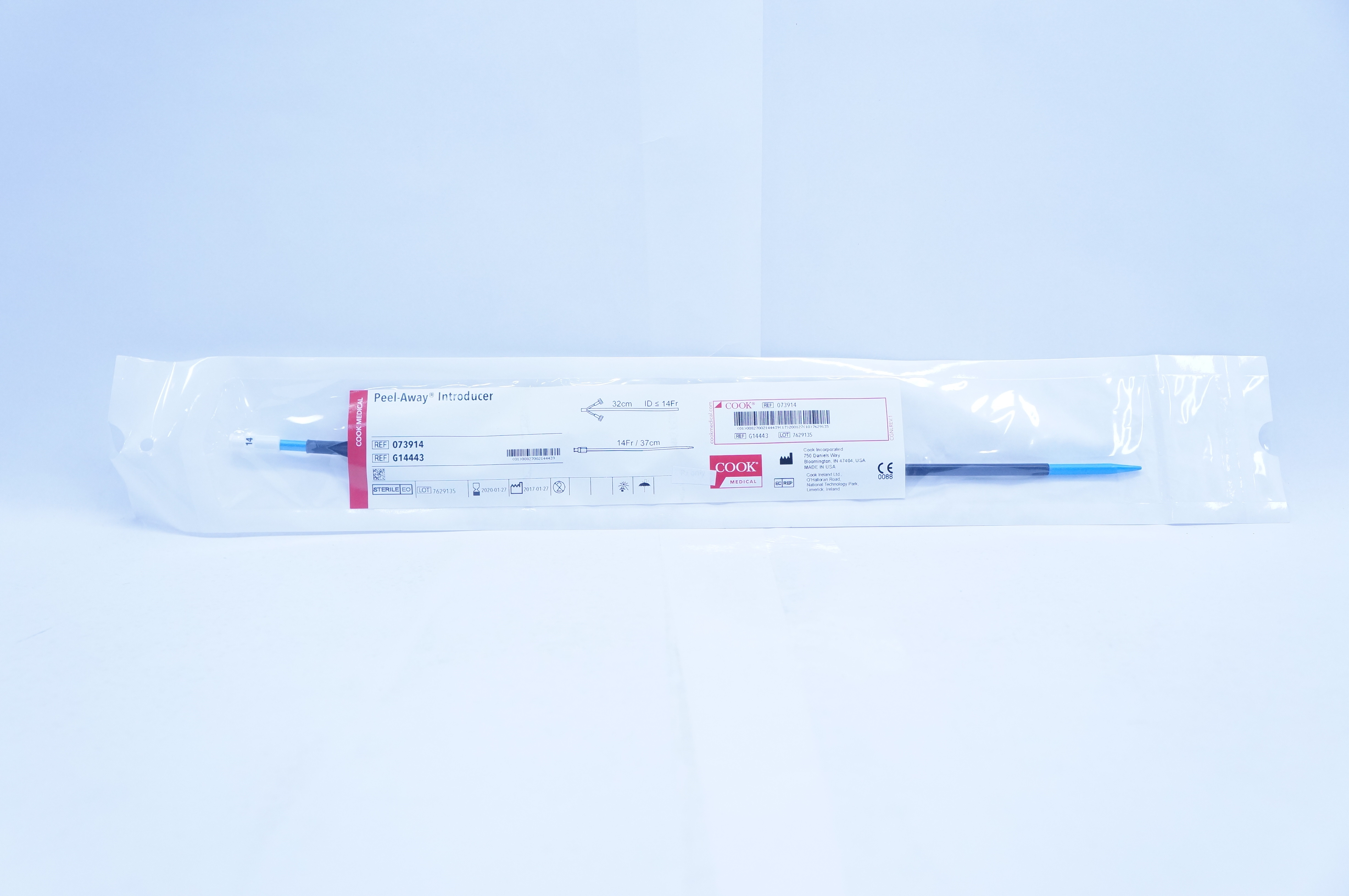 Cook Medical 073914 Peel-Away Introducer 32cm ID < =14Fr x 14Fr (x)