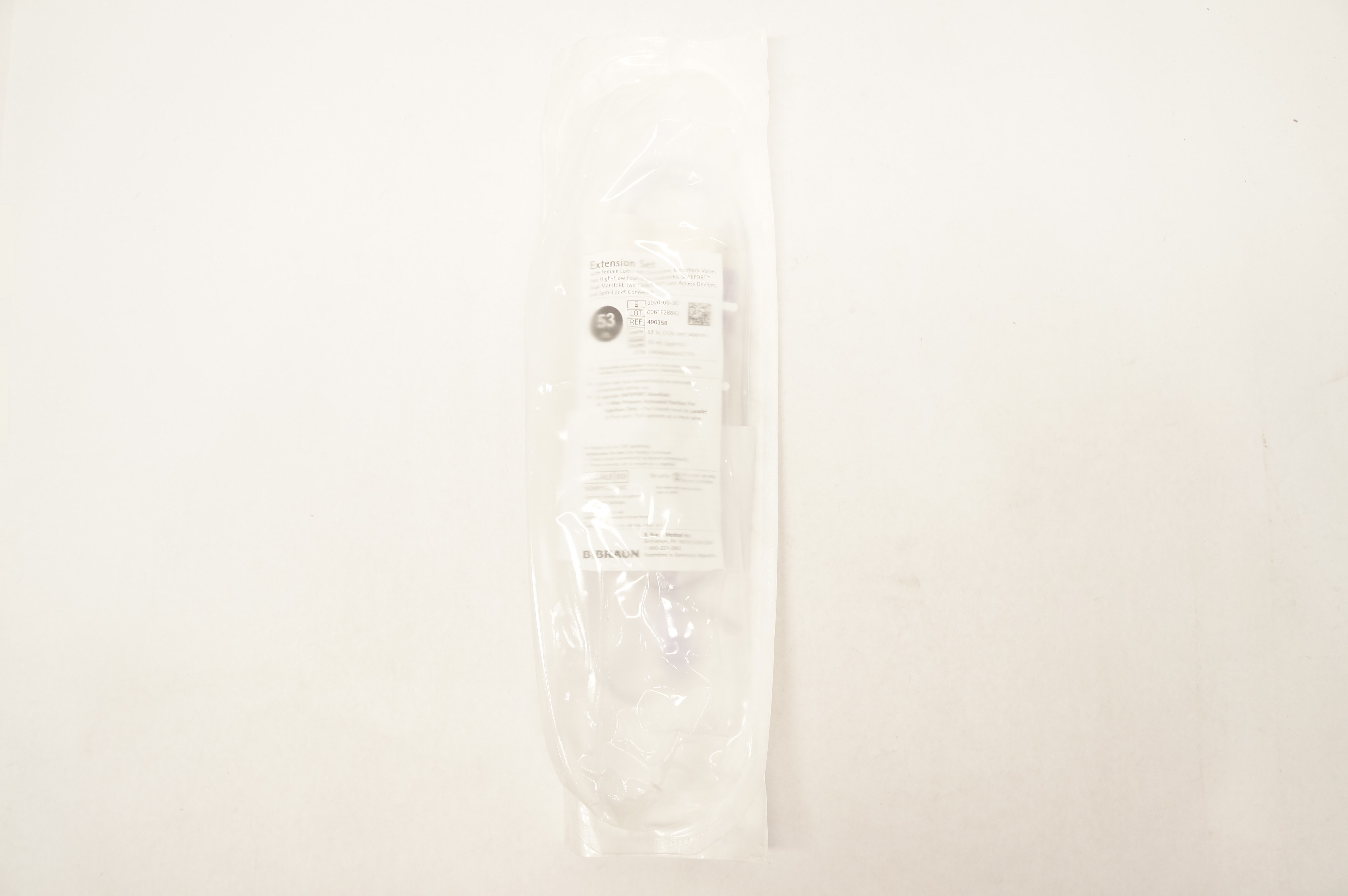 Braun 490358 Extension Set with Female Luer Lock Connector 53inch (x)
