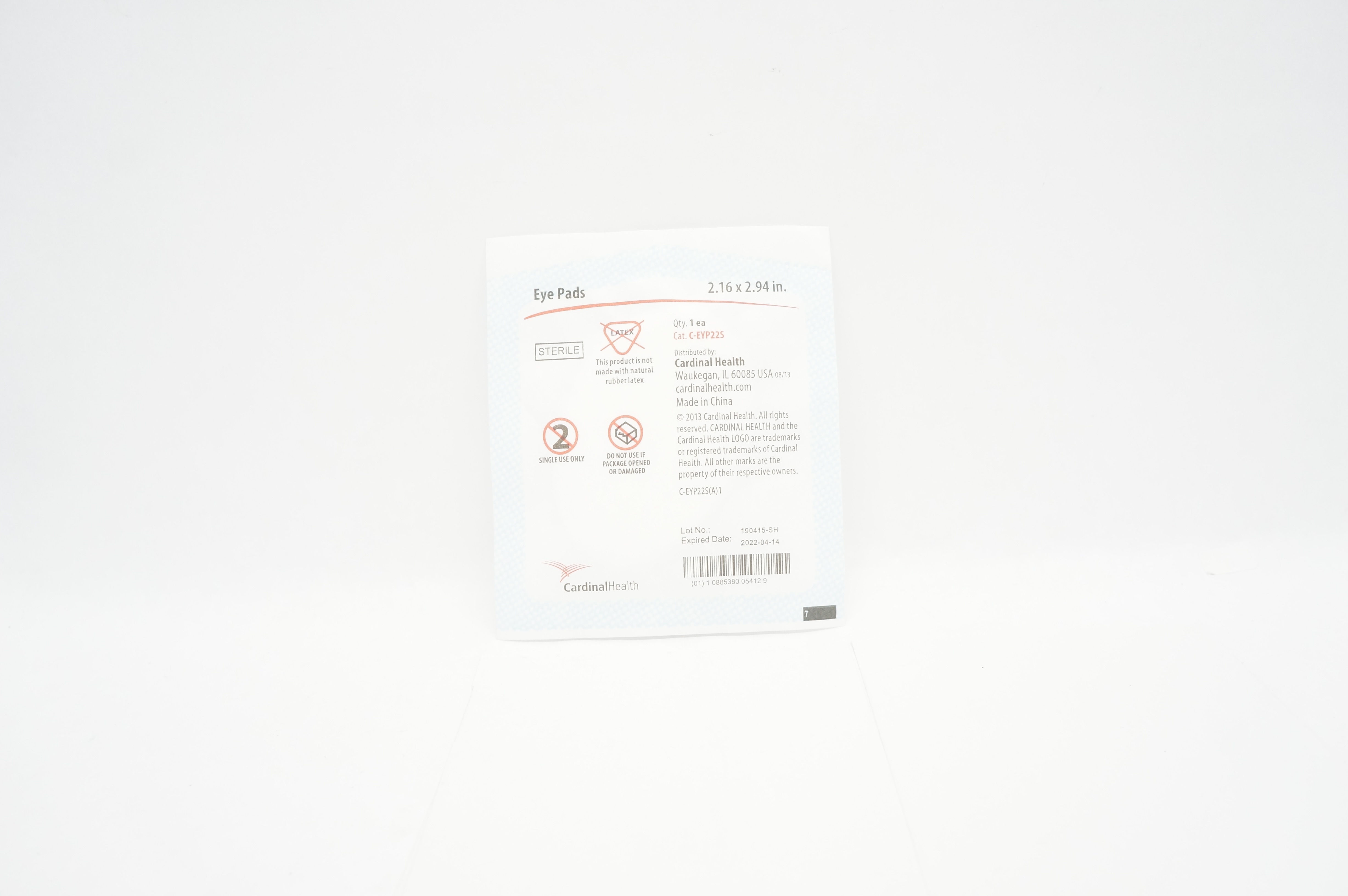 Cardinal Health C-EYP22S Eye Pads 2.16 inch x 2.94 inch (x)