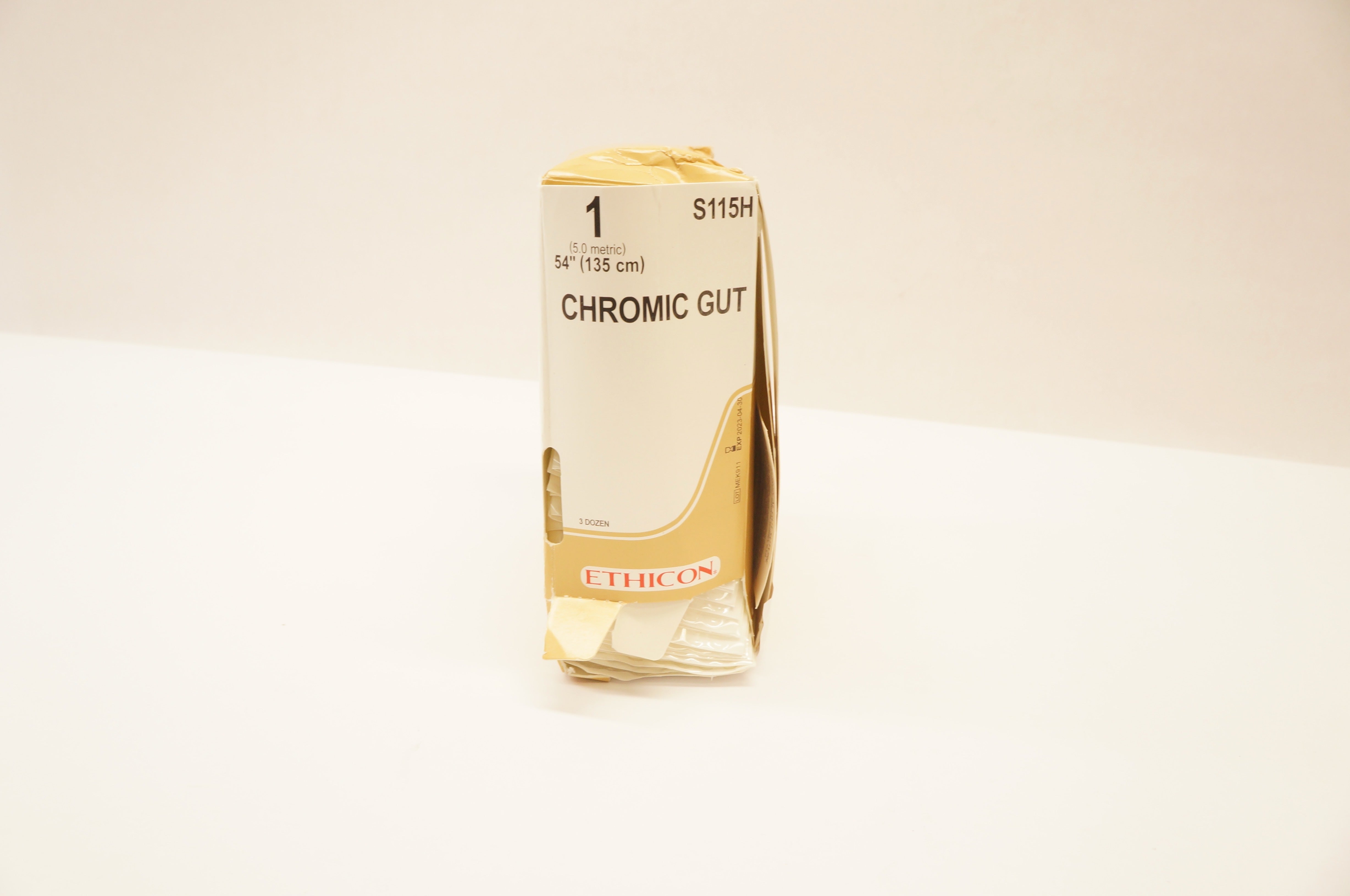 Ethicon S115H 1 Chromic Gut Surgical Stre 54inch - Box of 36