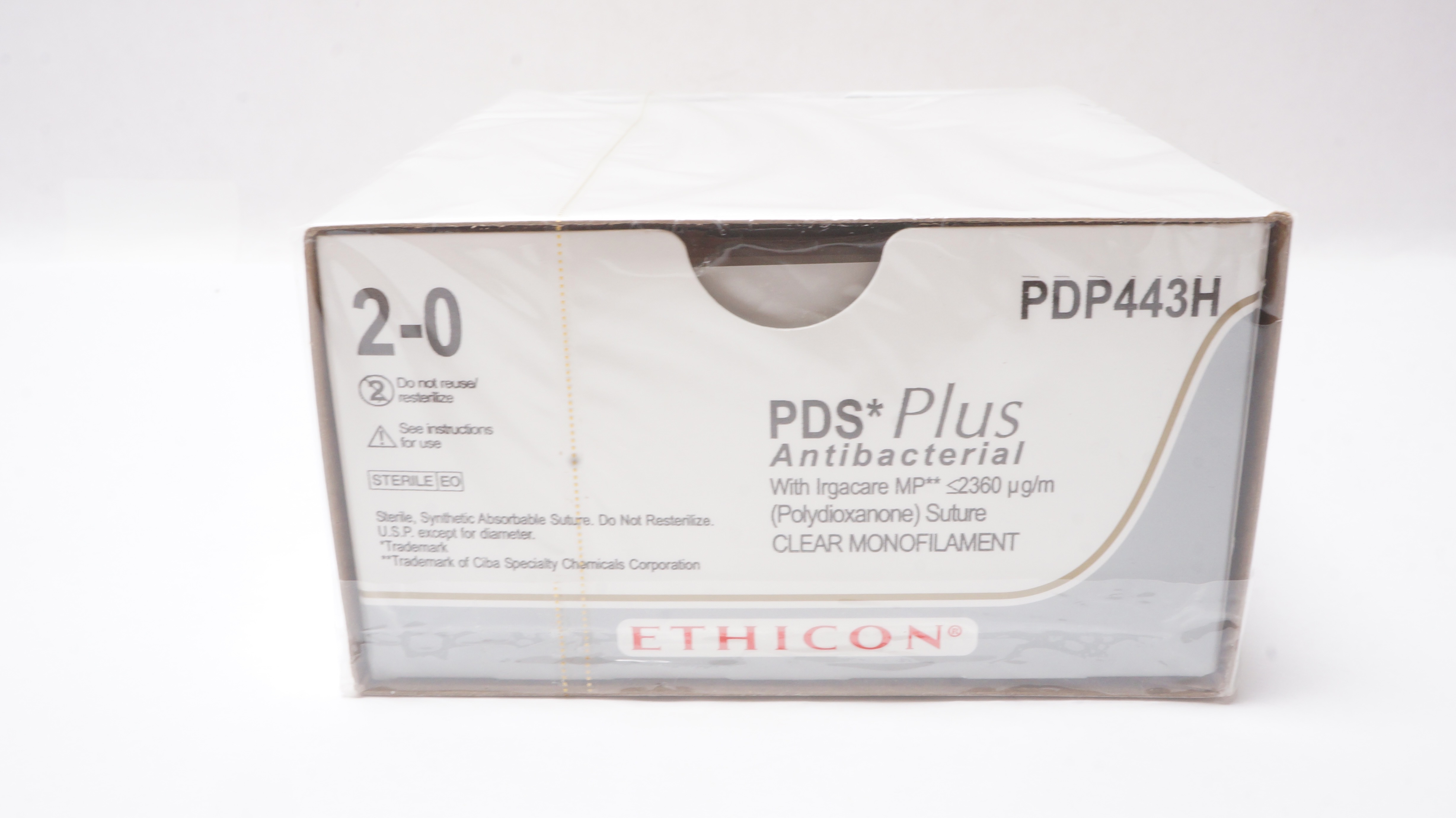 Ethicon PDP443H 2-0 PDS FS-1 24mm 3/8c Reverse Cutting 27inch (x) - Box of 36