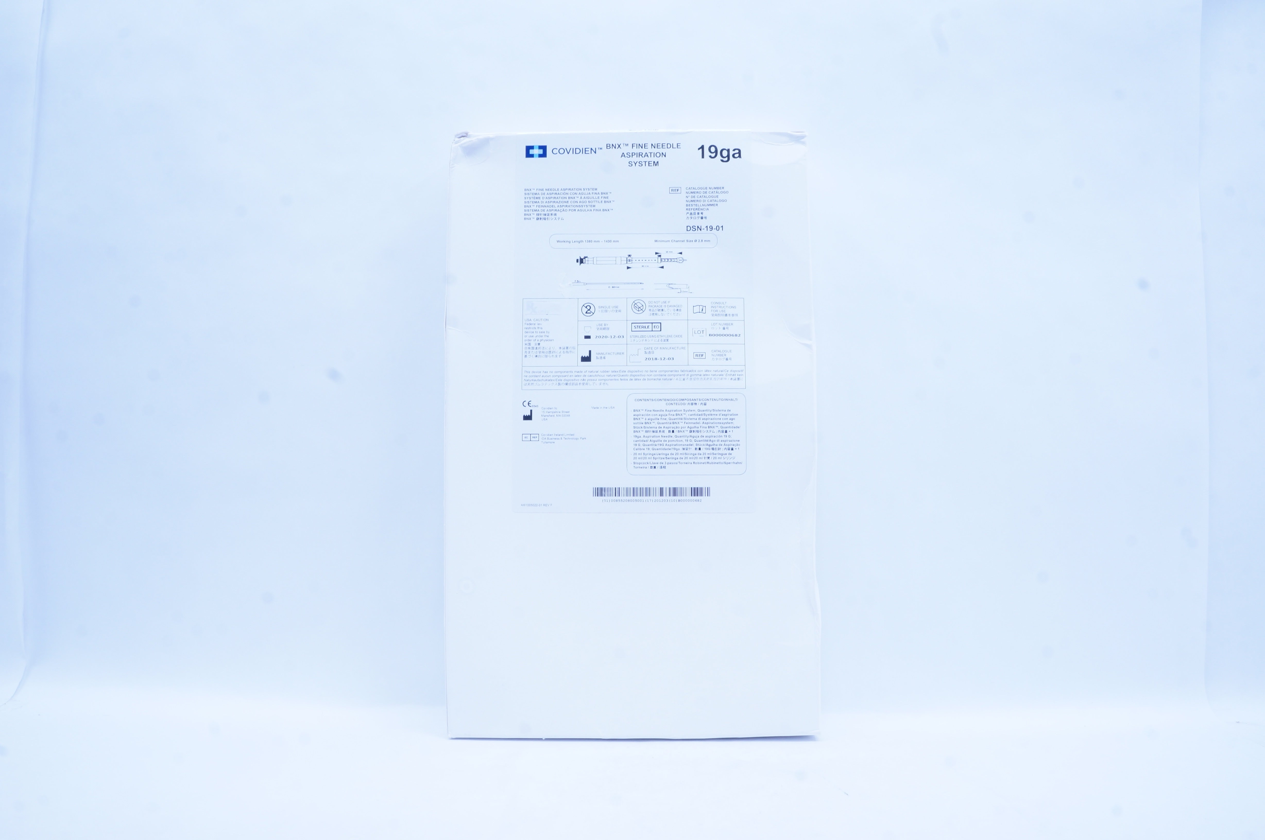 Covidien DSN-19-01 BNX Fine Ndle. Aspiration System 19ga (x)