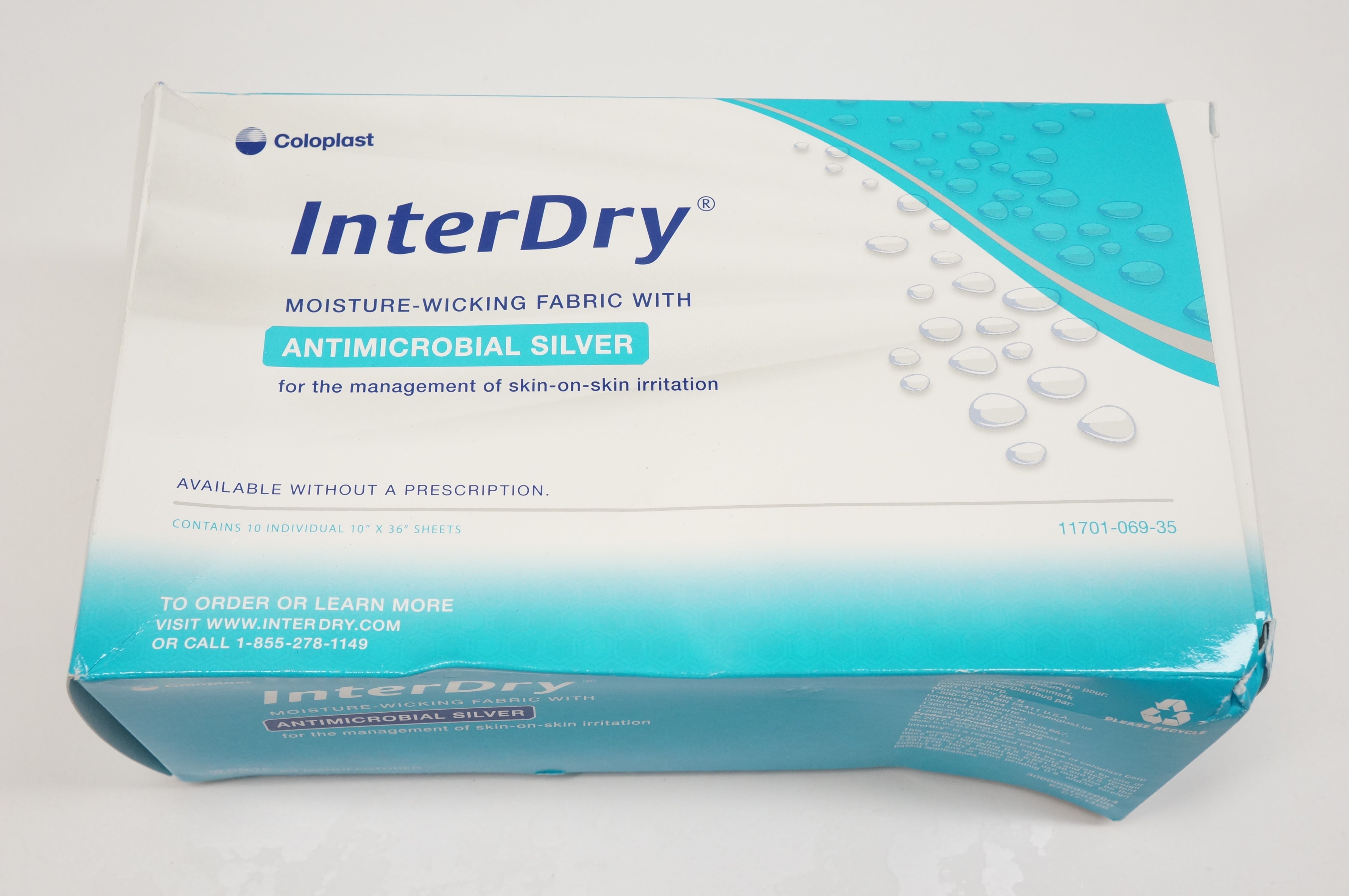 Coloplast 7912 Inter Dry Moisture-Wicking Fabric 10inch x 36inch