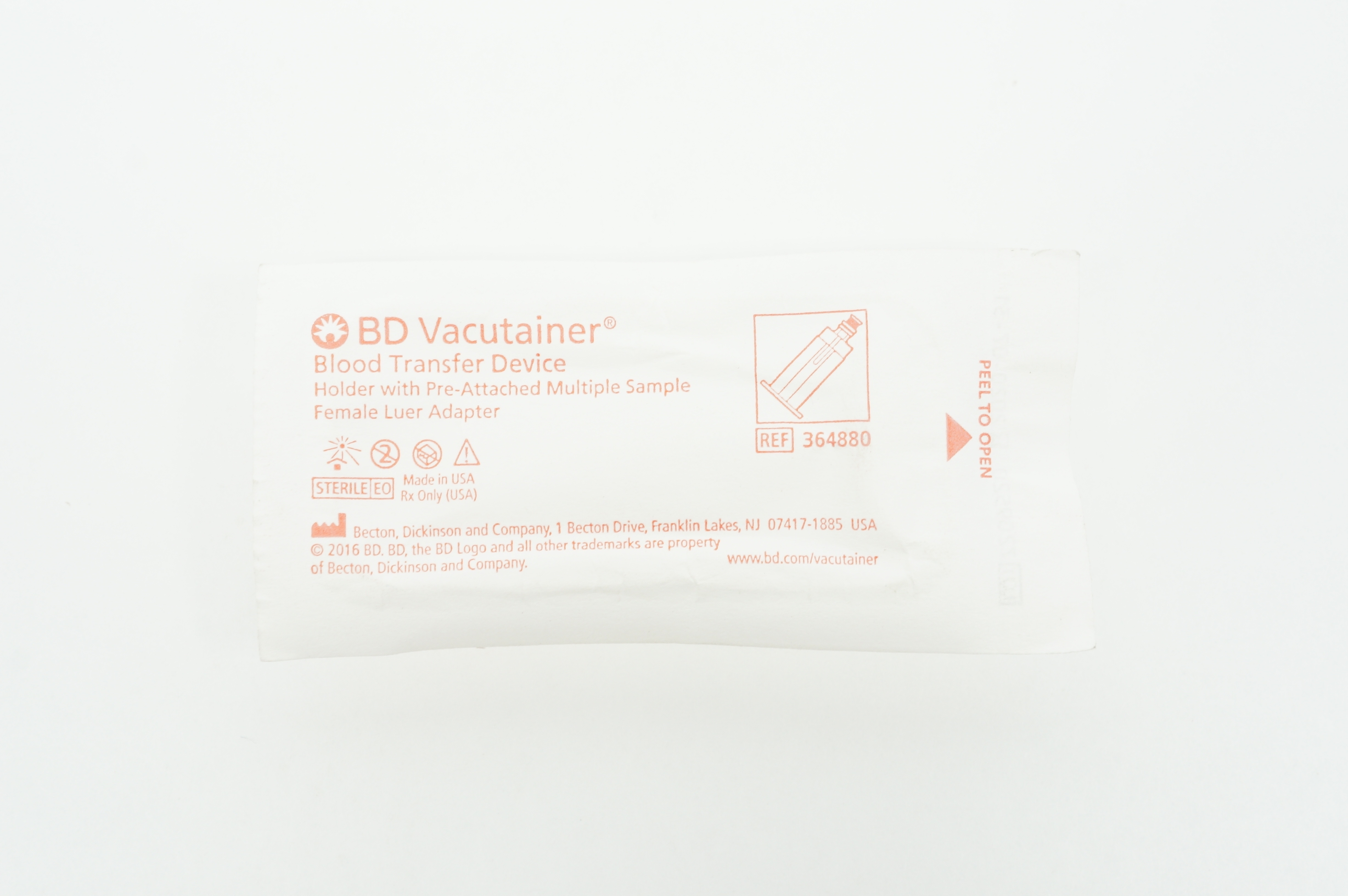 BD 364880 Becton Vacutainer Blood Transfer Device (x)