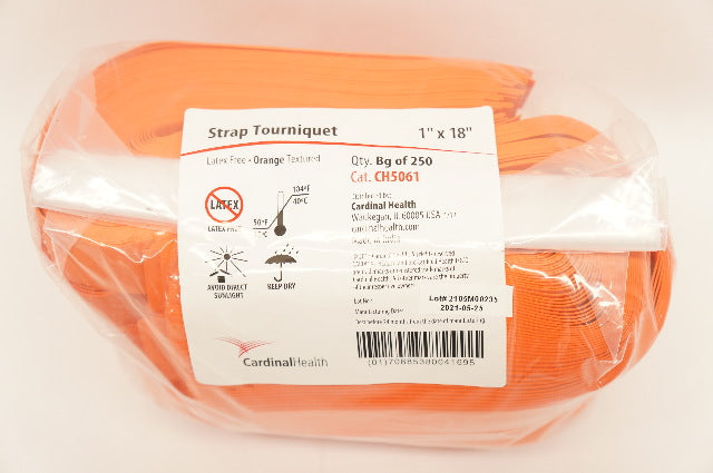 Cardinal Health CH5061 Strap Tourniquet 1inch x 18inch - Pack of 250