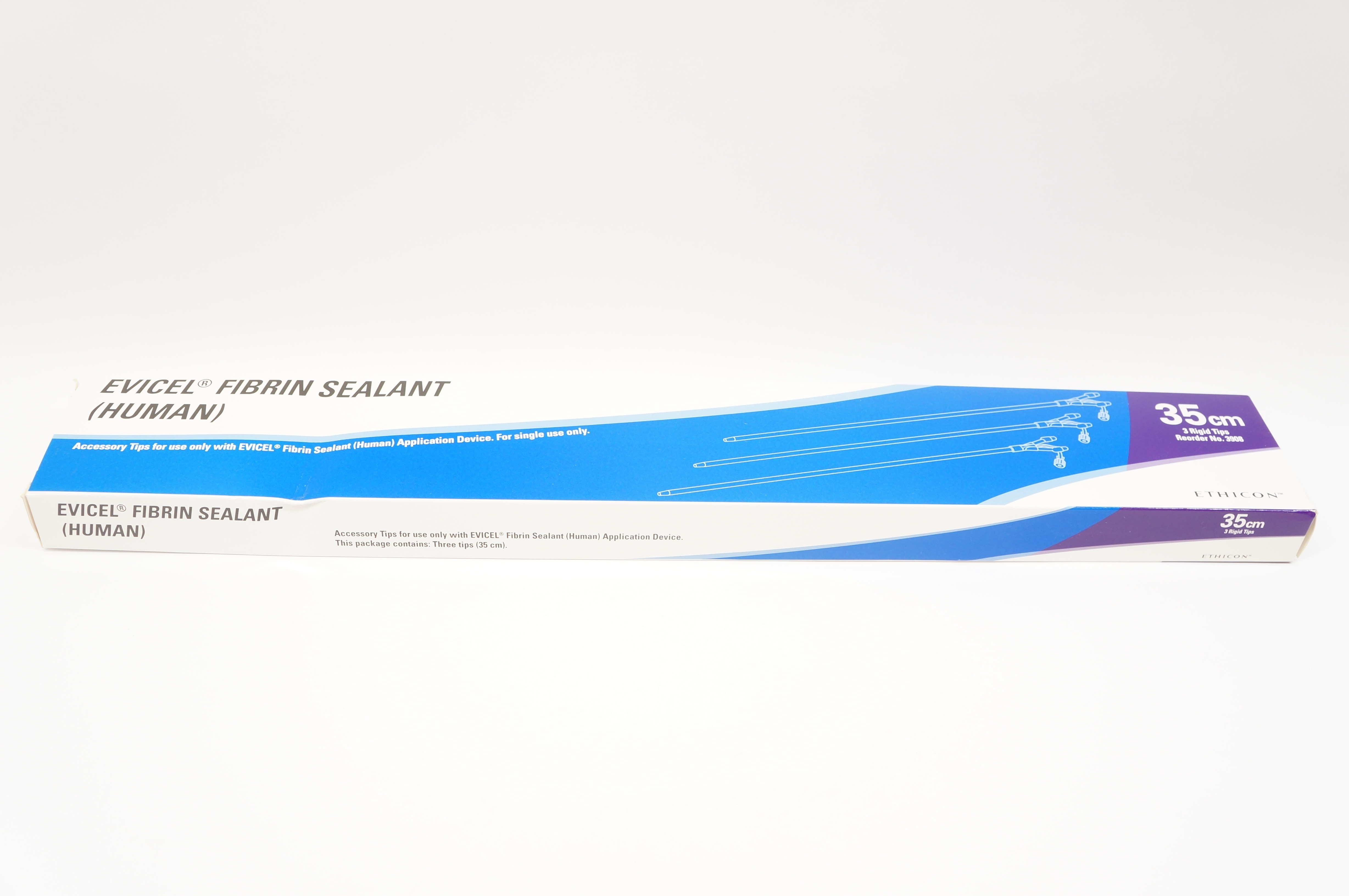 Ethicon 3908 EVICEL Fibrin Sealant (Human) 35cm, 3 Rigid Tips