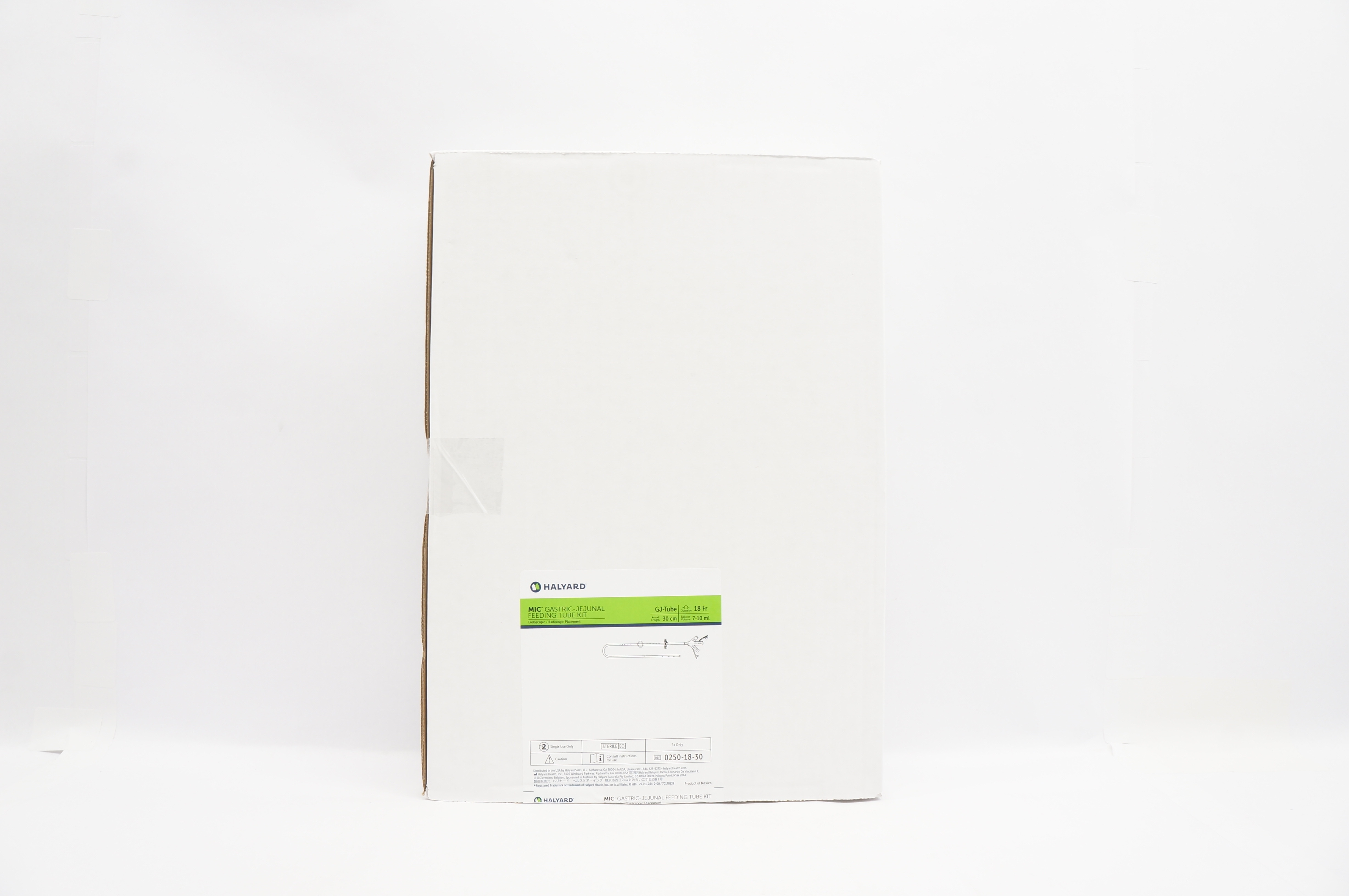 Avanos Medical 0250-18-30 MIC Gastric-Jejunal Feeding Tube Kit 18Fr x 7-10ml (x)