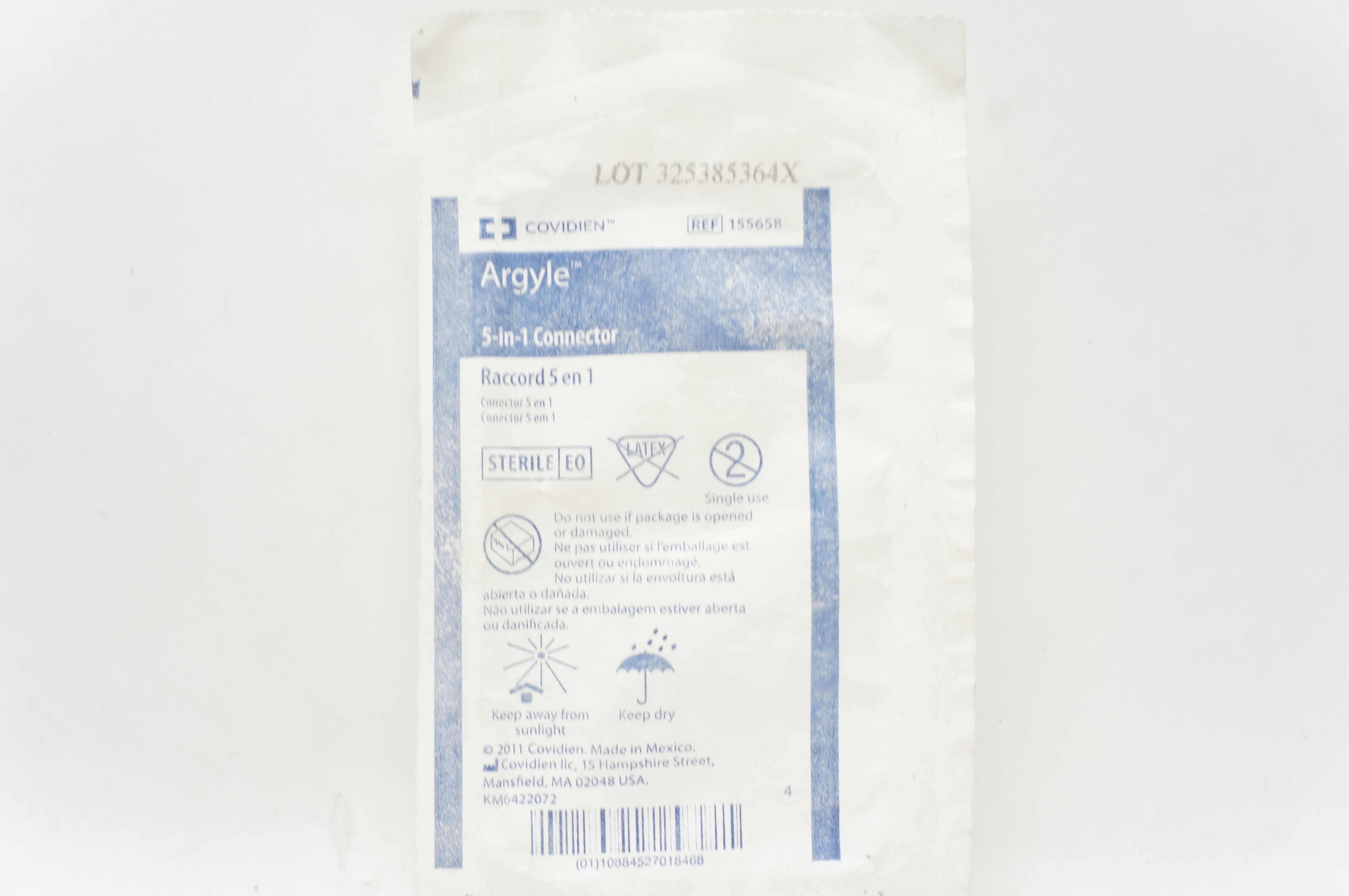Covidien 155658 Argyle 5-in-1 Connector Sterile