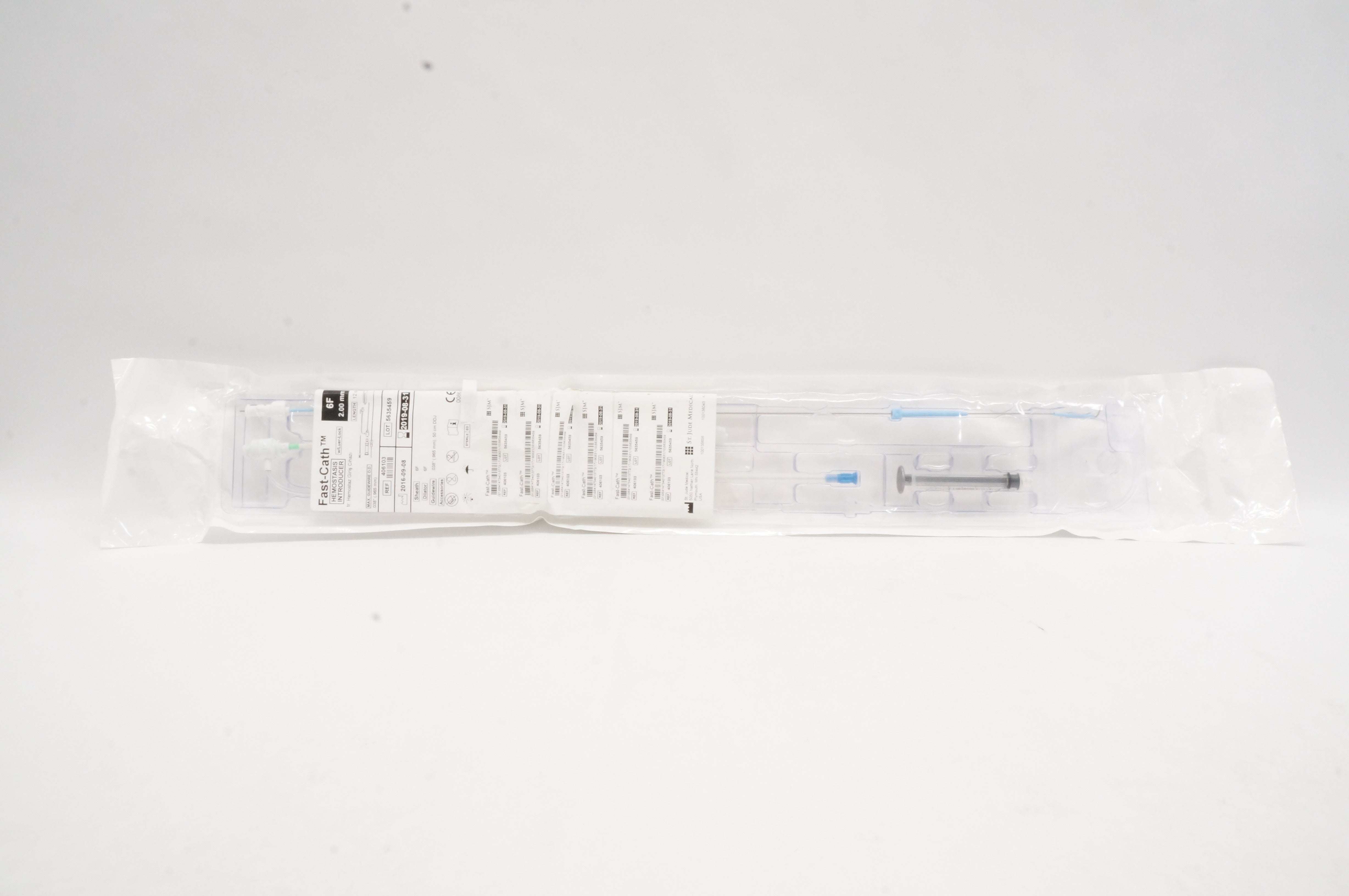 St. Jude Medical 406103 Fast-Cath Hemostasis Introducer 6F x .038inch (x)