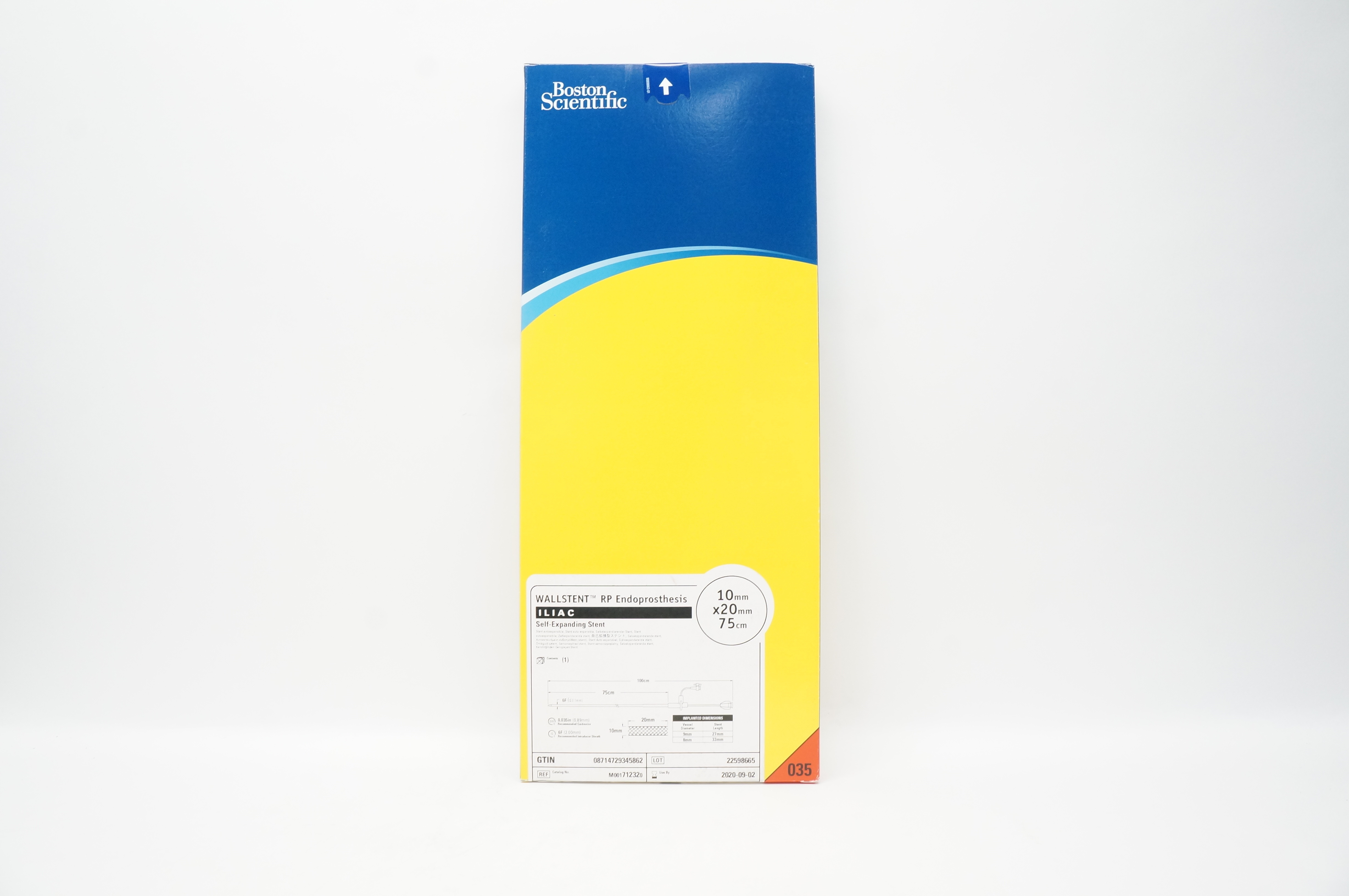 Boston Scientific M001712320 Wallstent Self-Expanding Stnt 10mm x 20mm x 75cm(x)