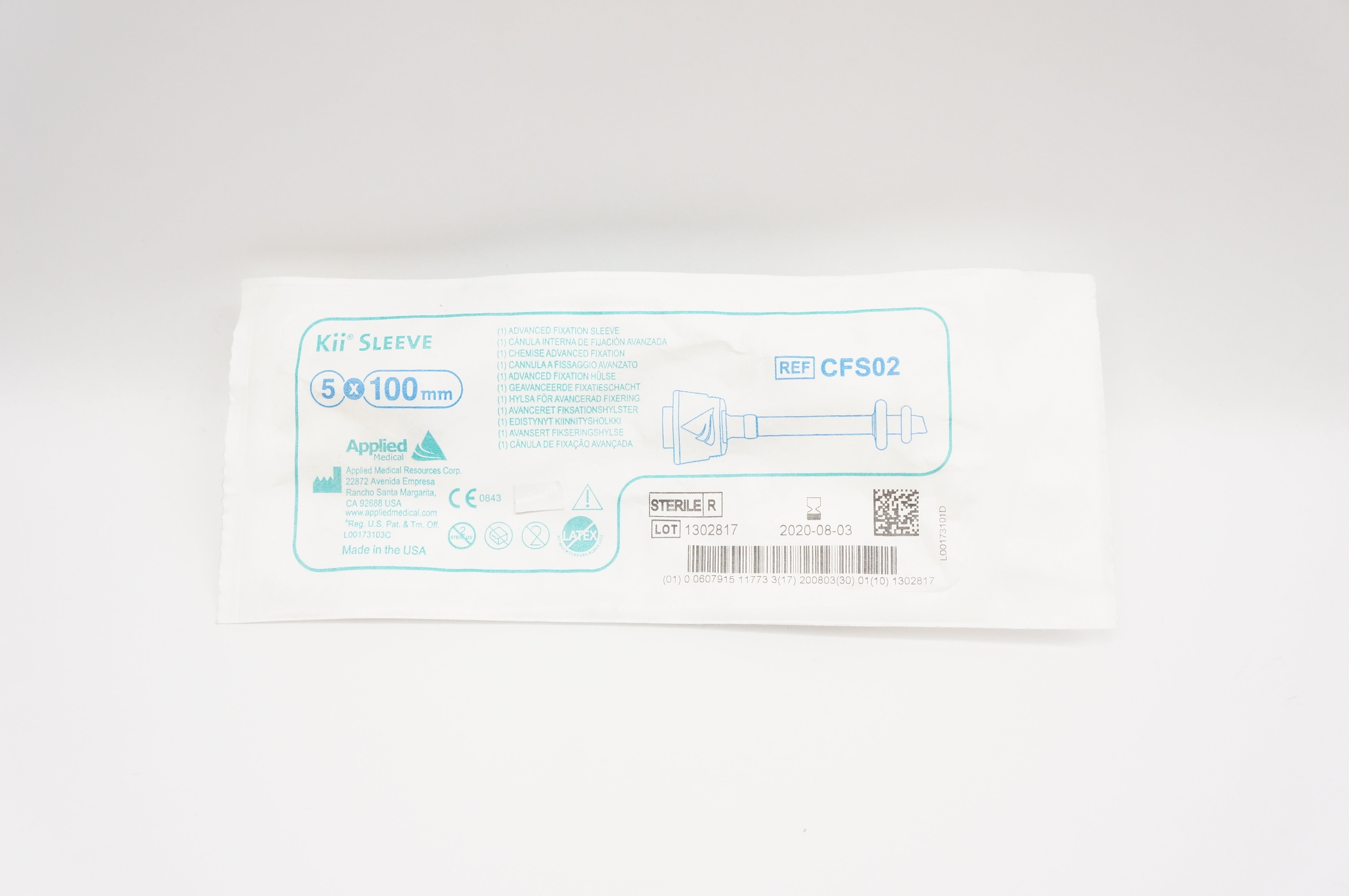 Applied Medical CFS02 Kii Sleeve Advaced Fixation, 5 mm x 100 mm (x)