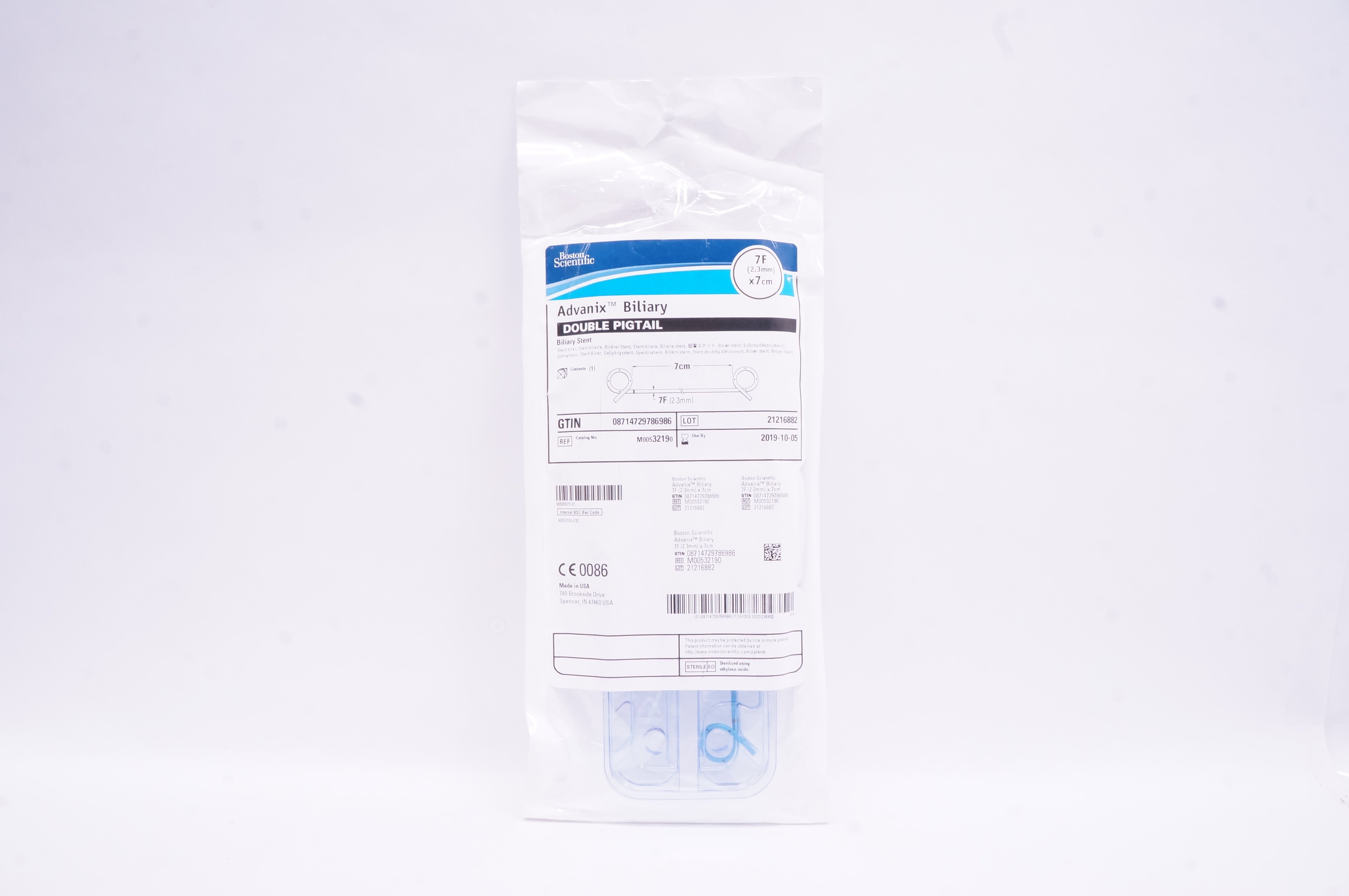 Boston Scientific 3219 Advanix Biliary Stent 7F x 7cm (x)