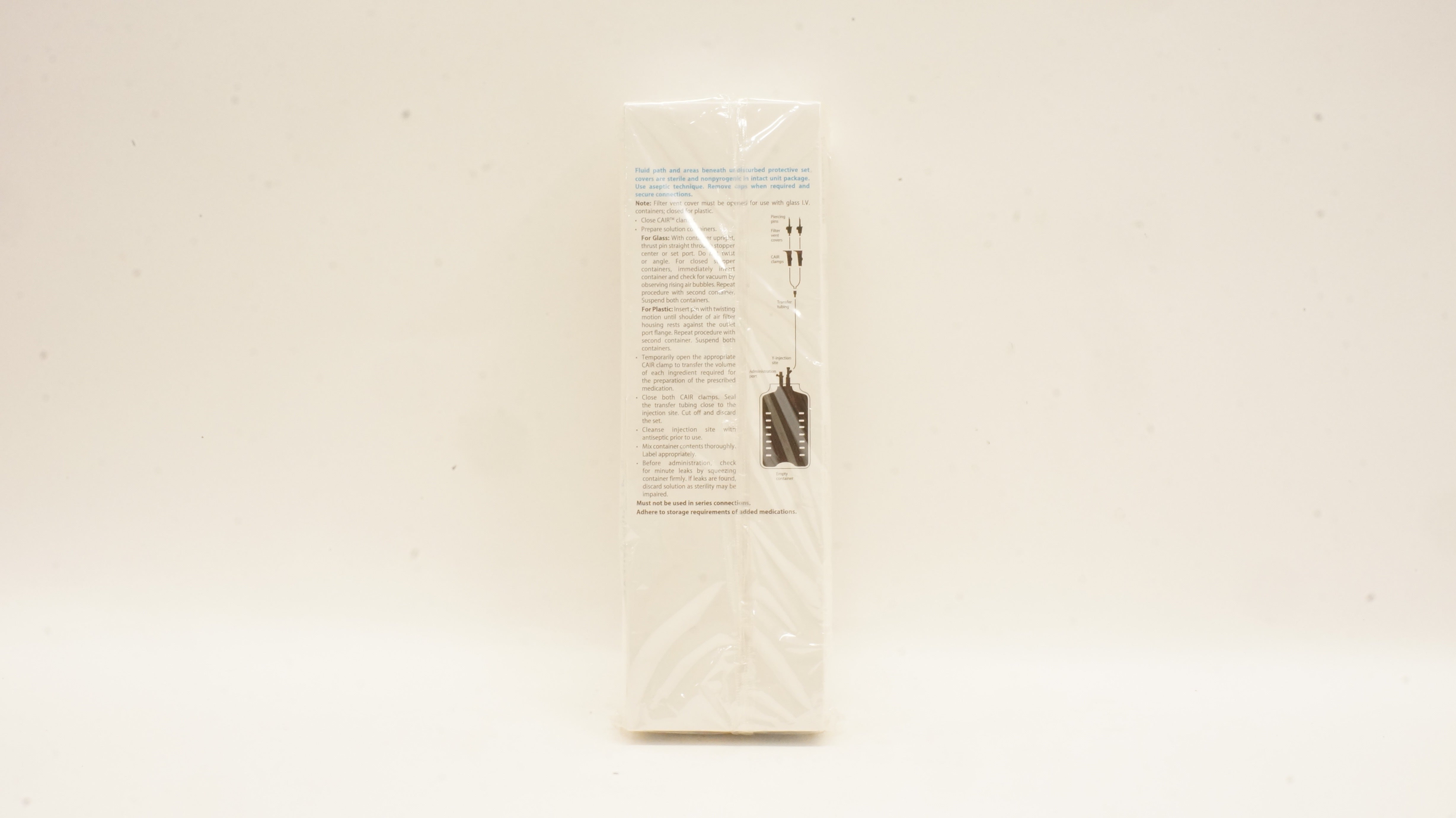 Hospira 7927-21 1000mL Empty Container W/Attached Y-Transfer Set (x)