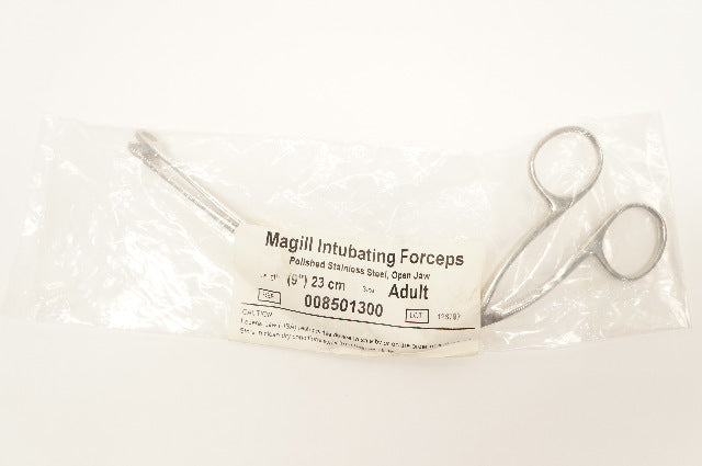 Magill 008501300 Rusch Intubating Forceps, Open Jaw, Size  Adult, 9inch