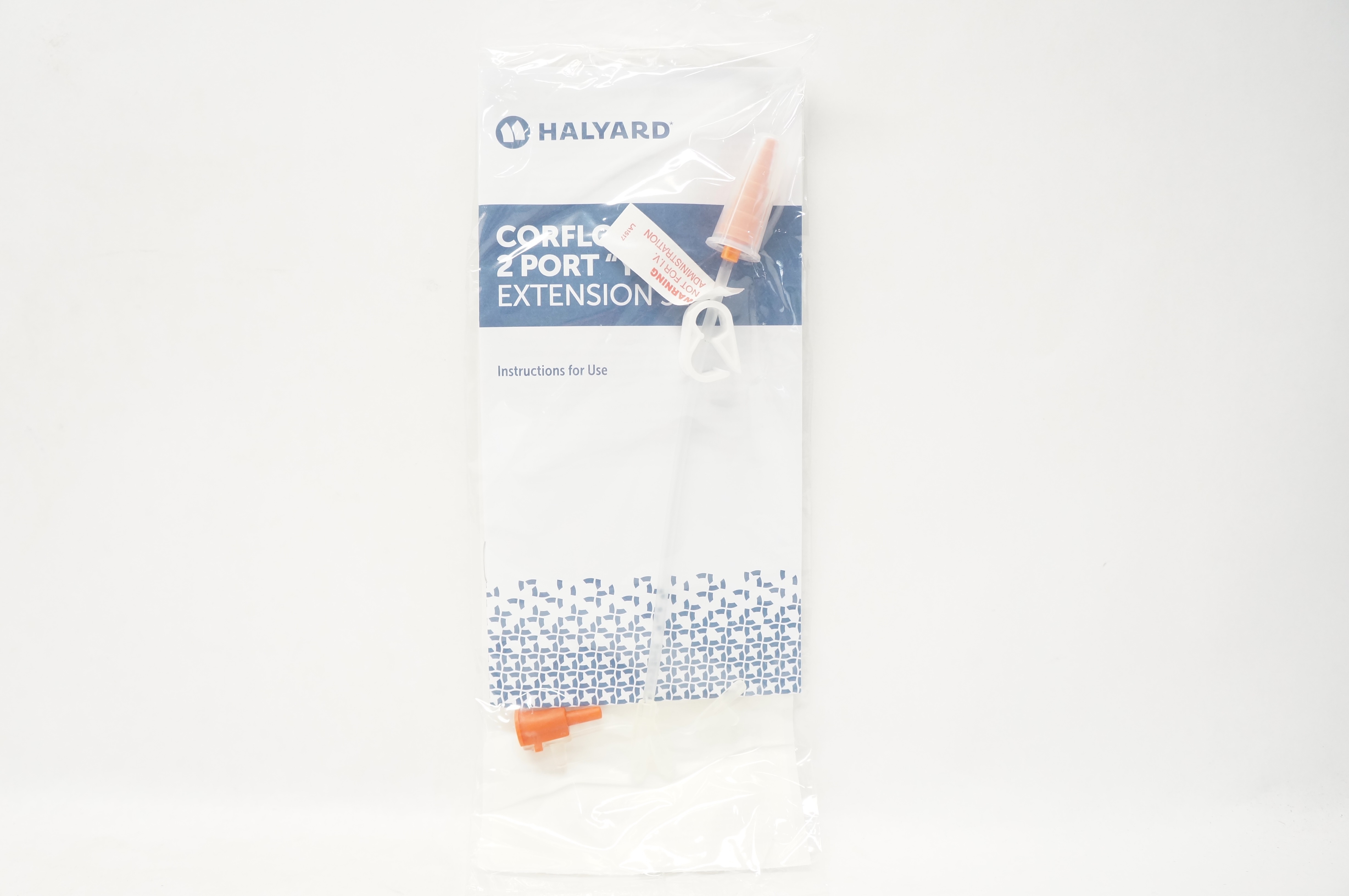 Halyard 20-1007 Corflo 2 Port "Y" Extension Set For Enteral Feeding