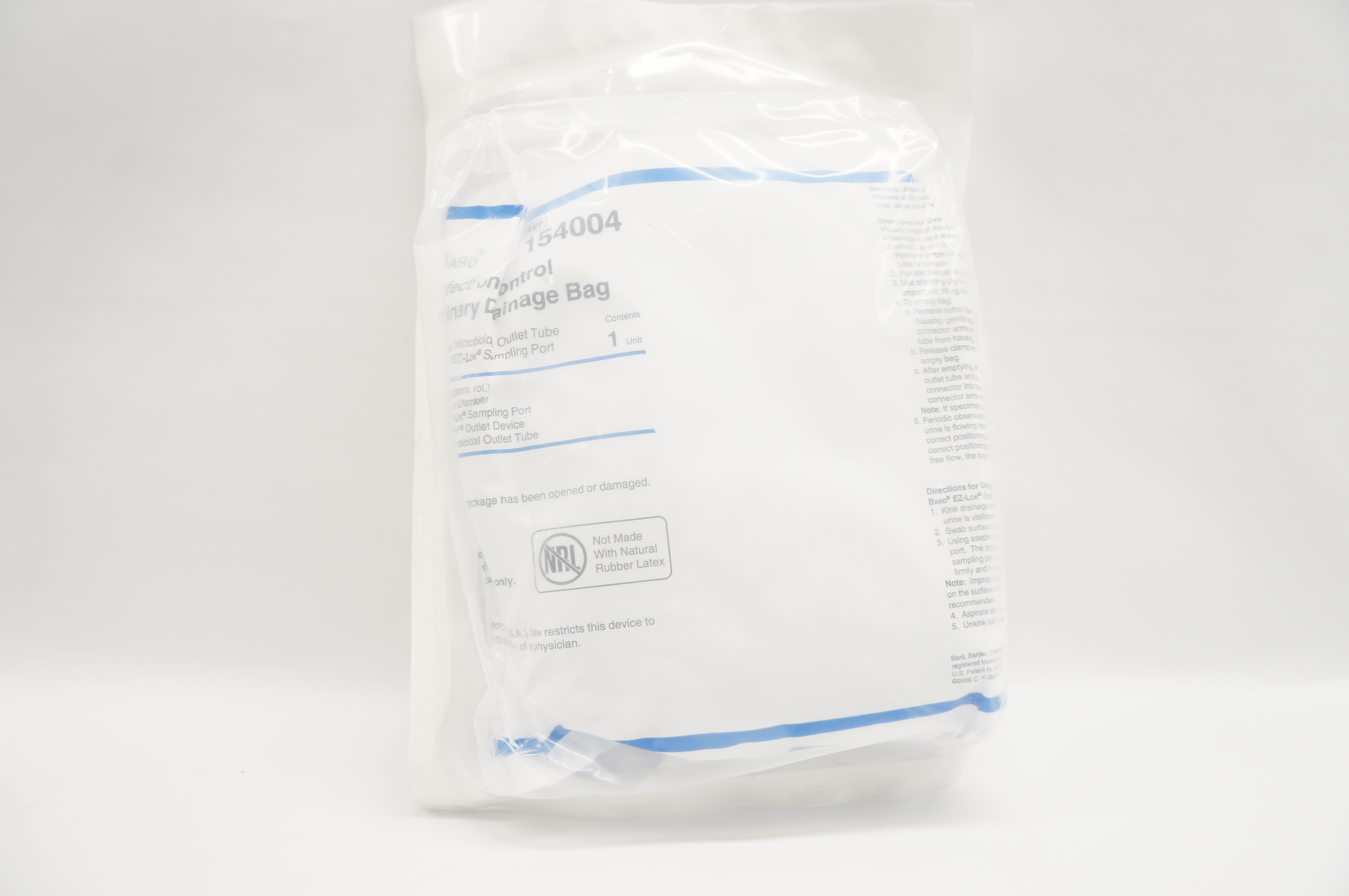 Bard 154004A Infection Control Urinary Drainage Bag