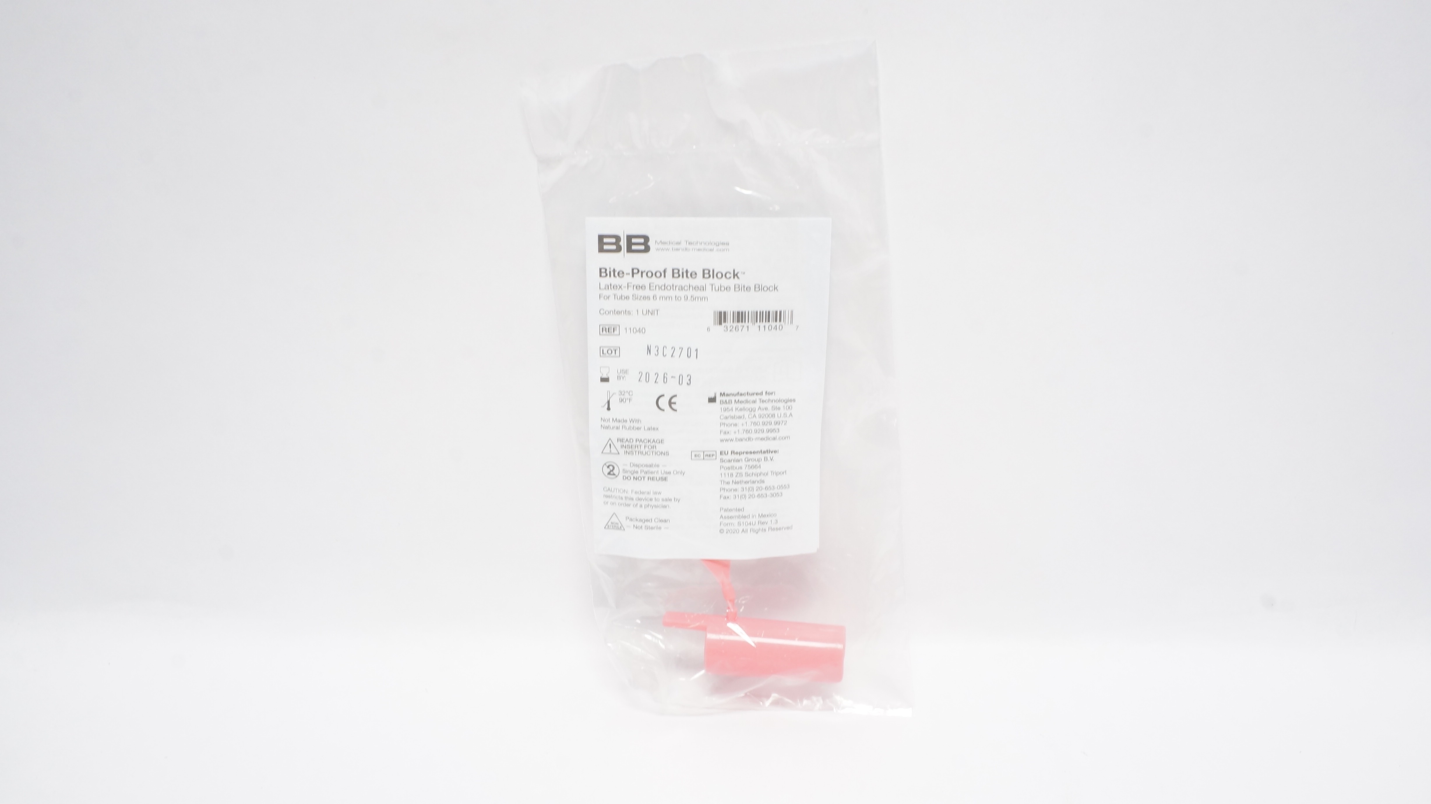 B&B Medical 11040 Bite-Proof Bite Block