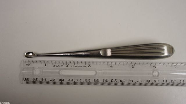 Pilling 41-1407 Spratt Mastoid Curette 7in Size 5
